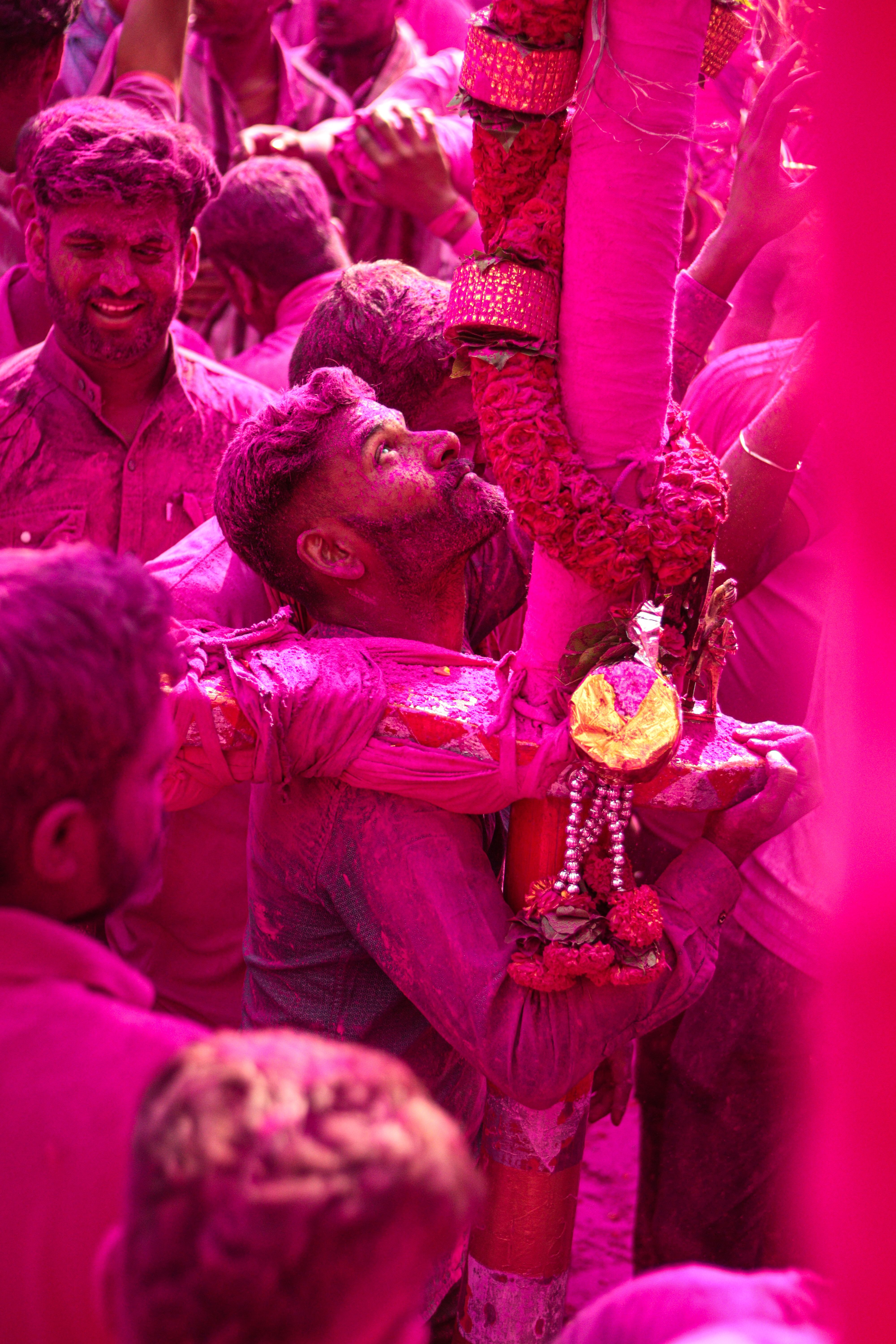 Vibrant scene from a traditional Indian festival in Kolhapur, capturing the lively spirit and colorful atmosphere.