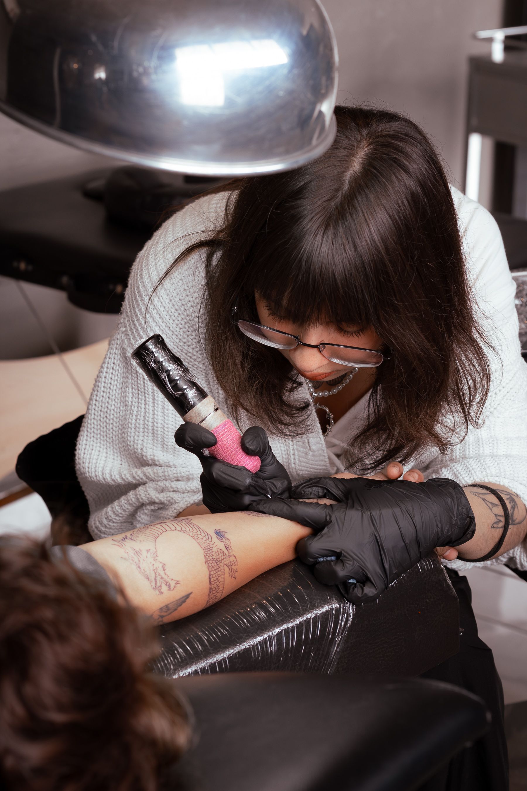 Fresh arm piece finished in the studio.
