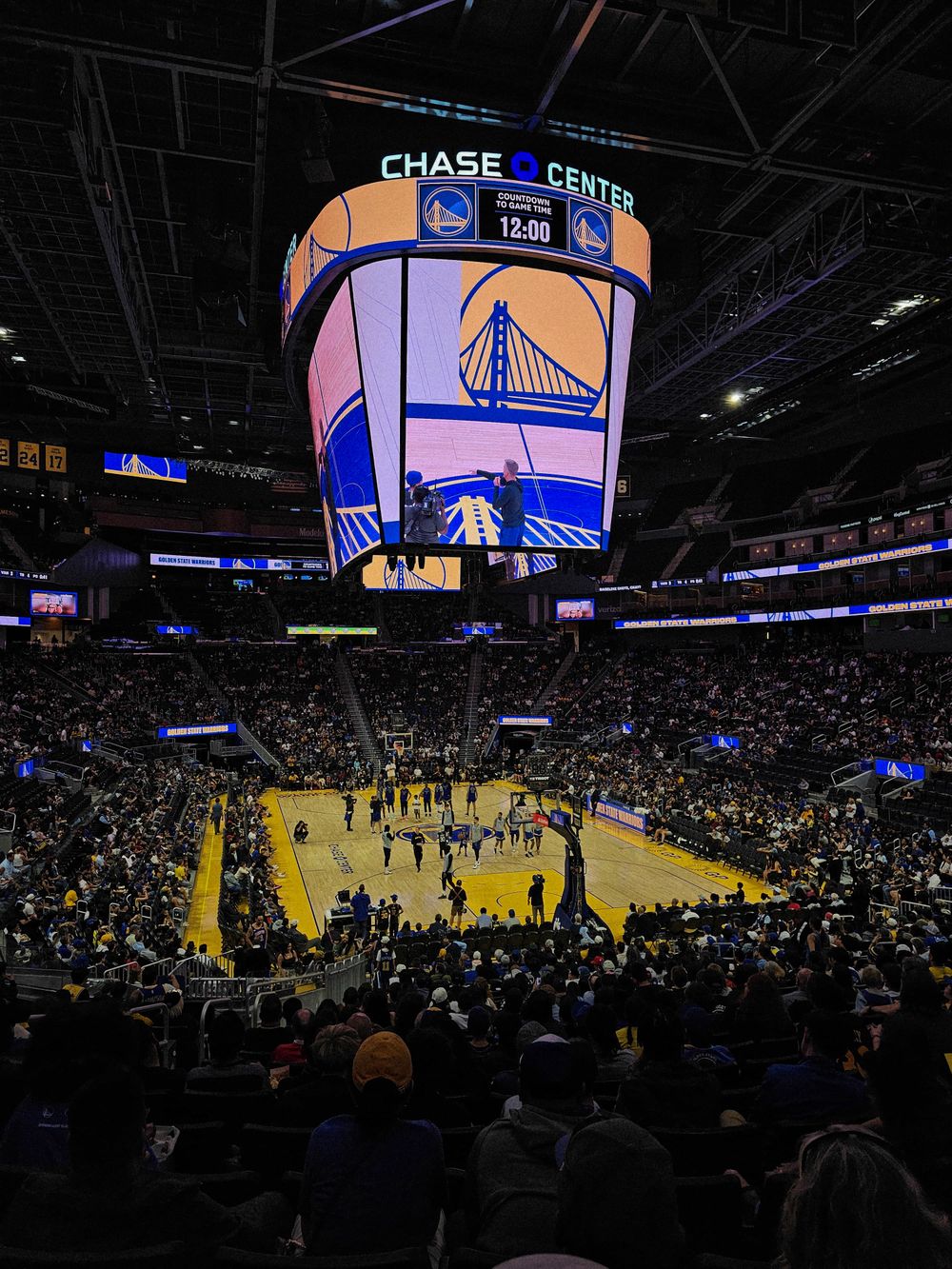 A vibração de um jogo da NBA