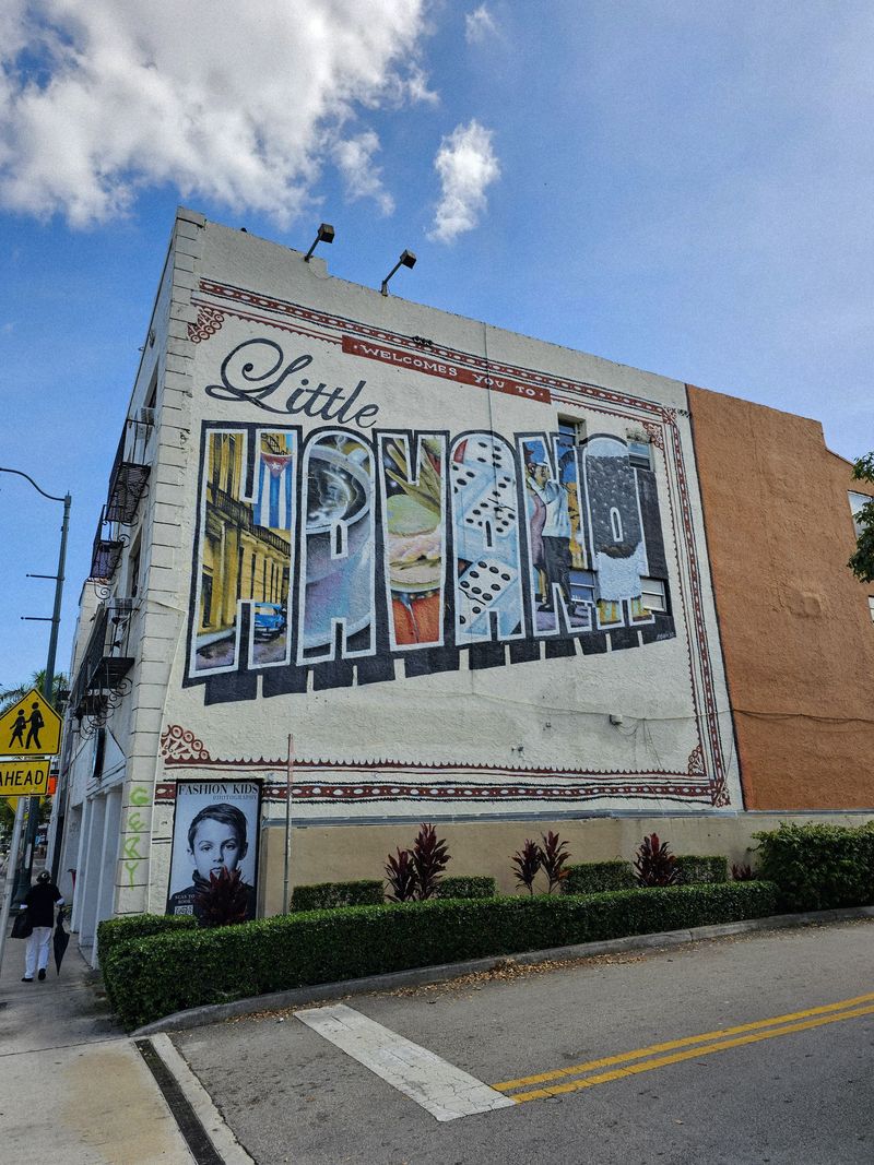 Little Havana mural on a building in Miami