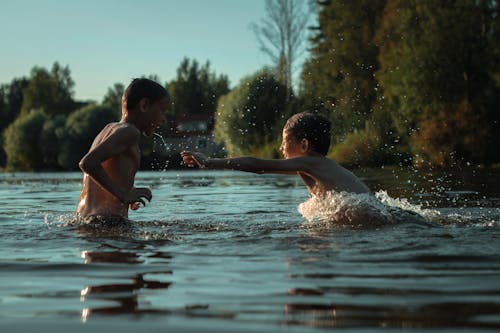 Free Photo Of Boys Playing Together Stock Photo