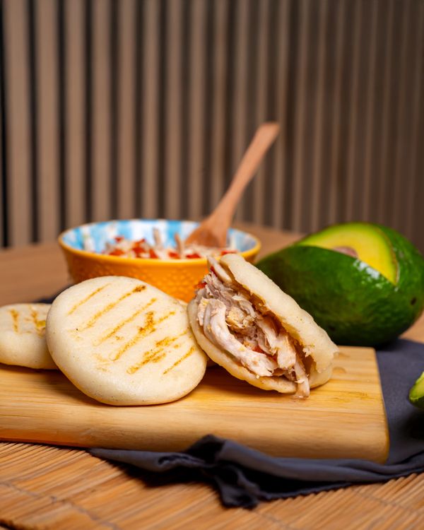 Authentic Arepas Authentic Venezuelan Arepas with Chicken Filling · Free Stock Photo