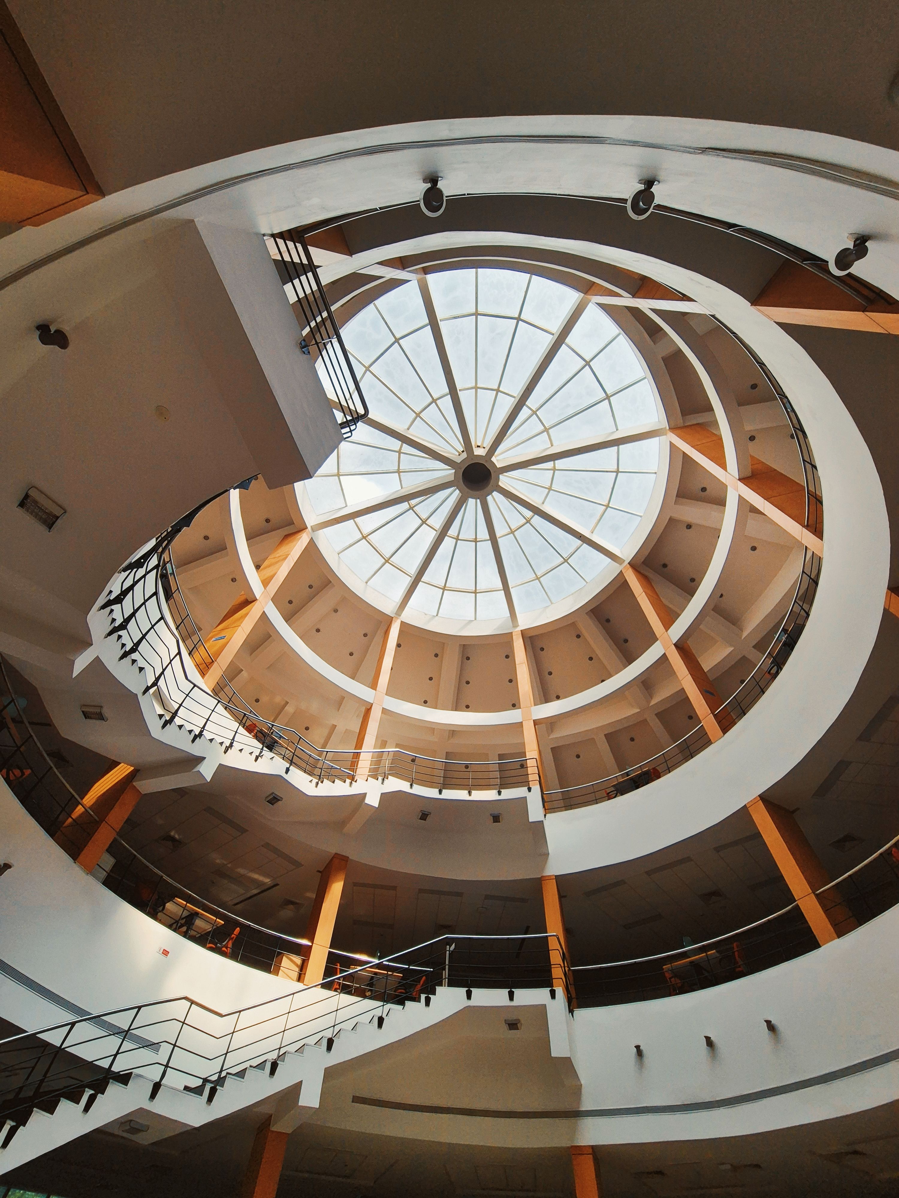 Modern Spiral Staircase in Architectural Interior · Free Stock Photo
