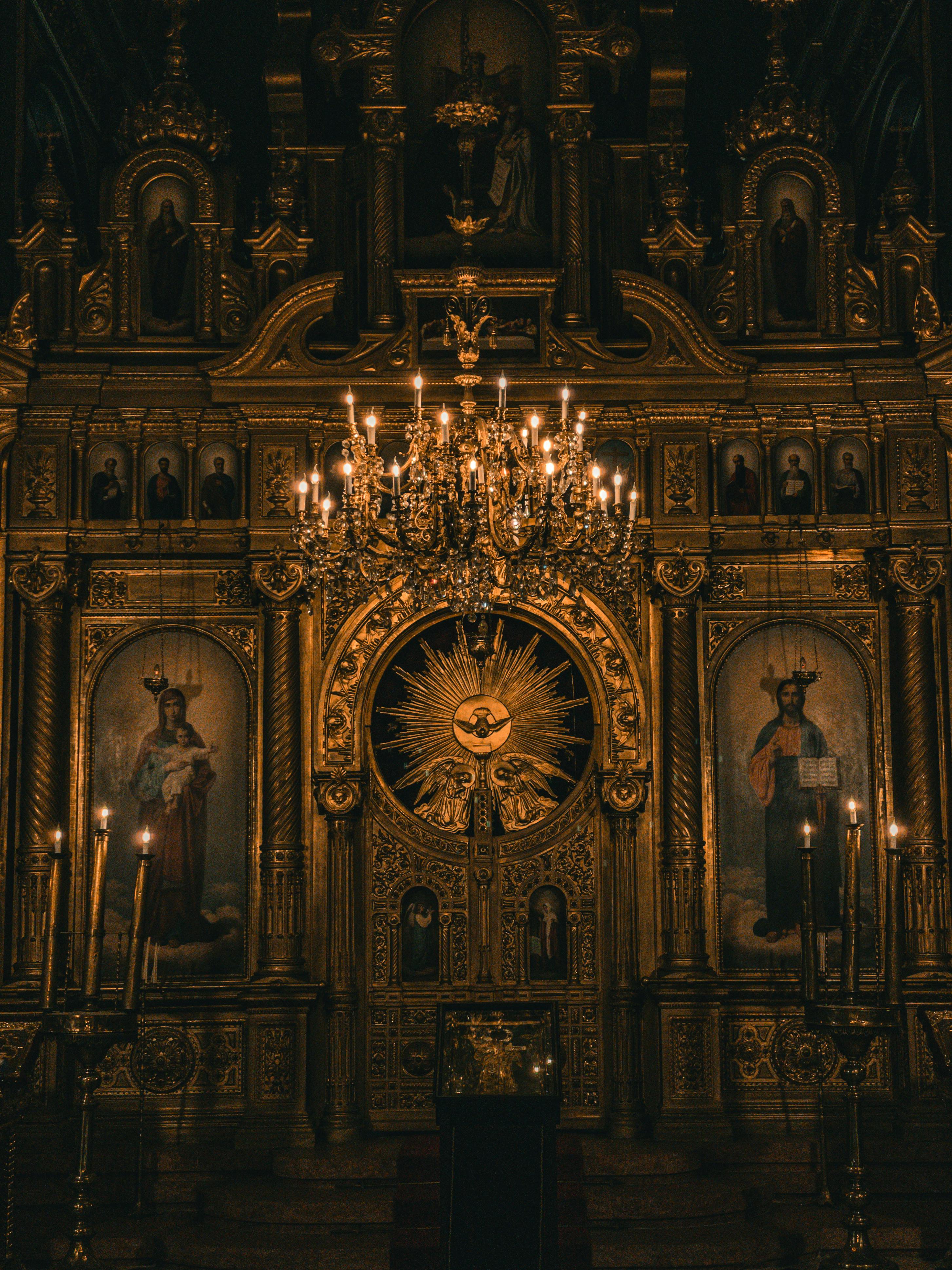 ornate interior of a historic church in istanbul