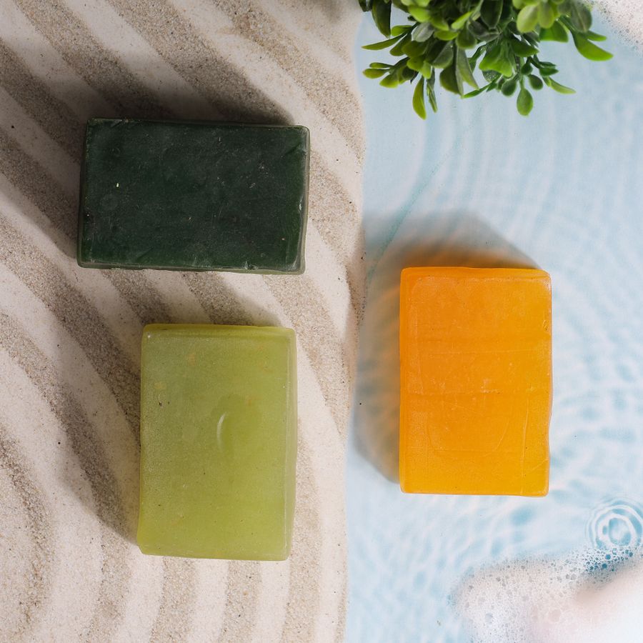 Handmade herbal cow dung soap