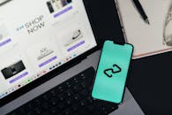 Digital Shopping on Laptop and Smartphone