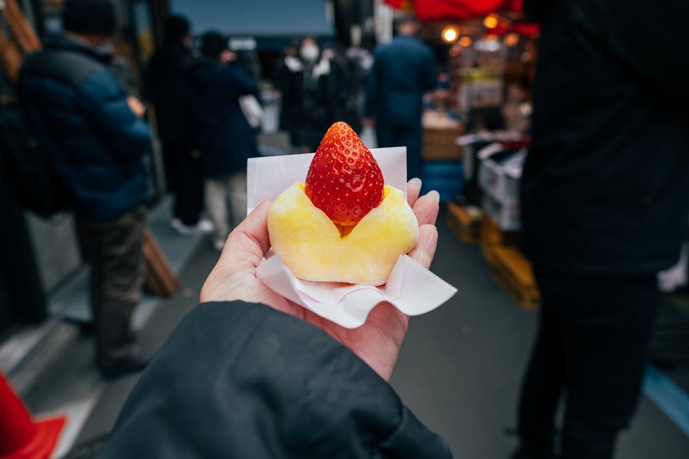 Strawberry Mochi Tteok