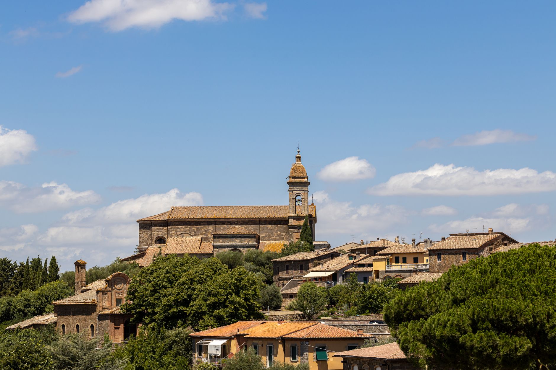 Montalcino hilltop fortress Tuscany