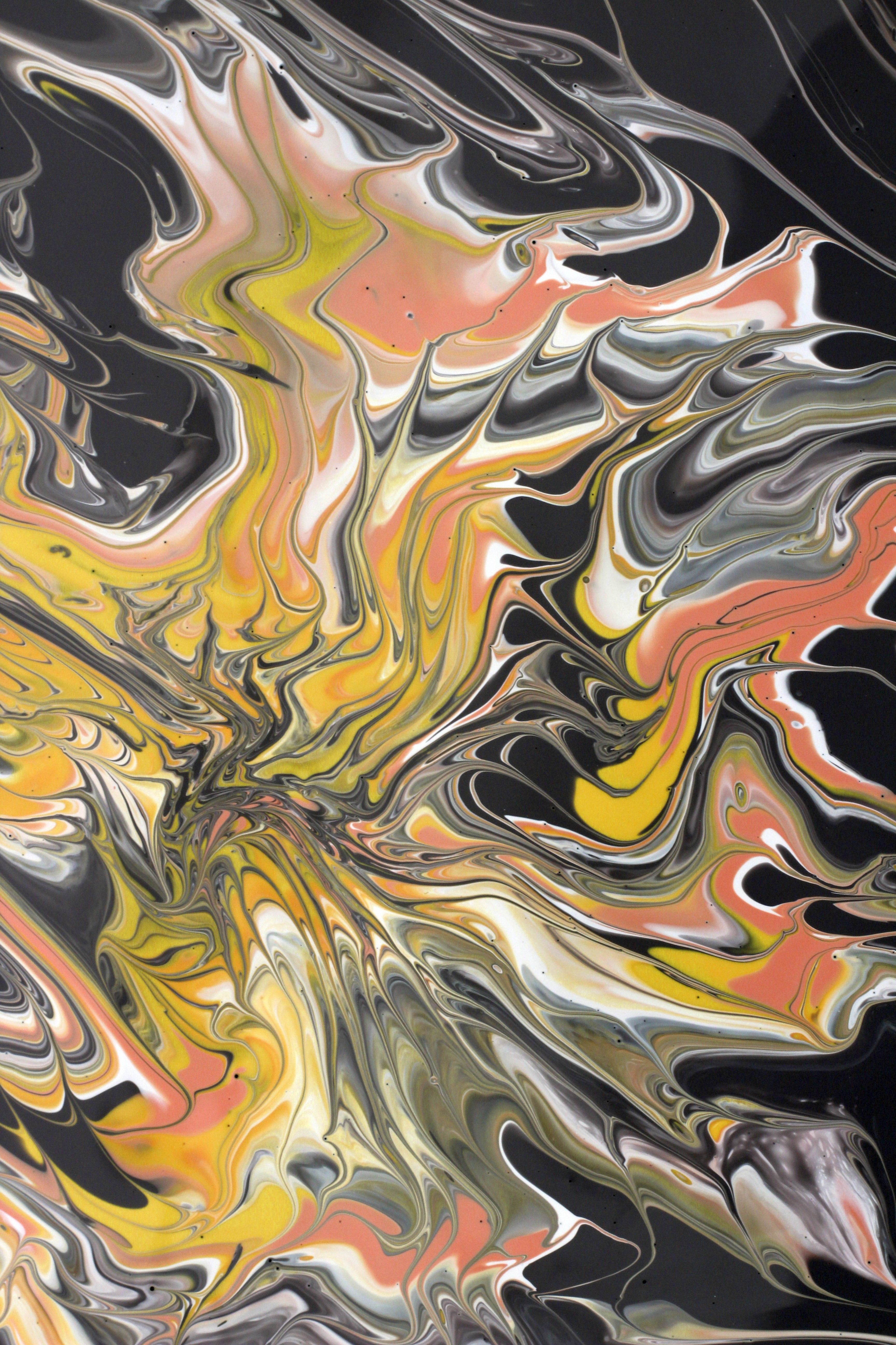 Vibrant Abstract Fluid Art Painting · Free Stock Photo