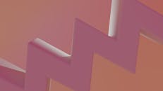 Abstract Geometric Pink Zigzag Design