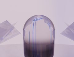 Translucent sphere beside stacked geometric solids — photo by Steve A Johnson on Pexels