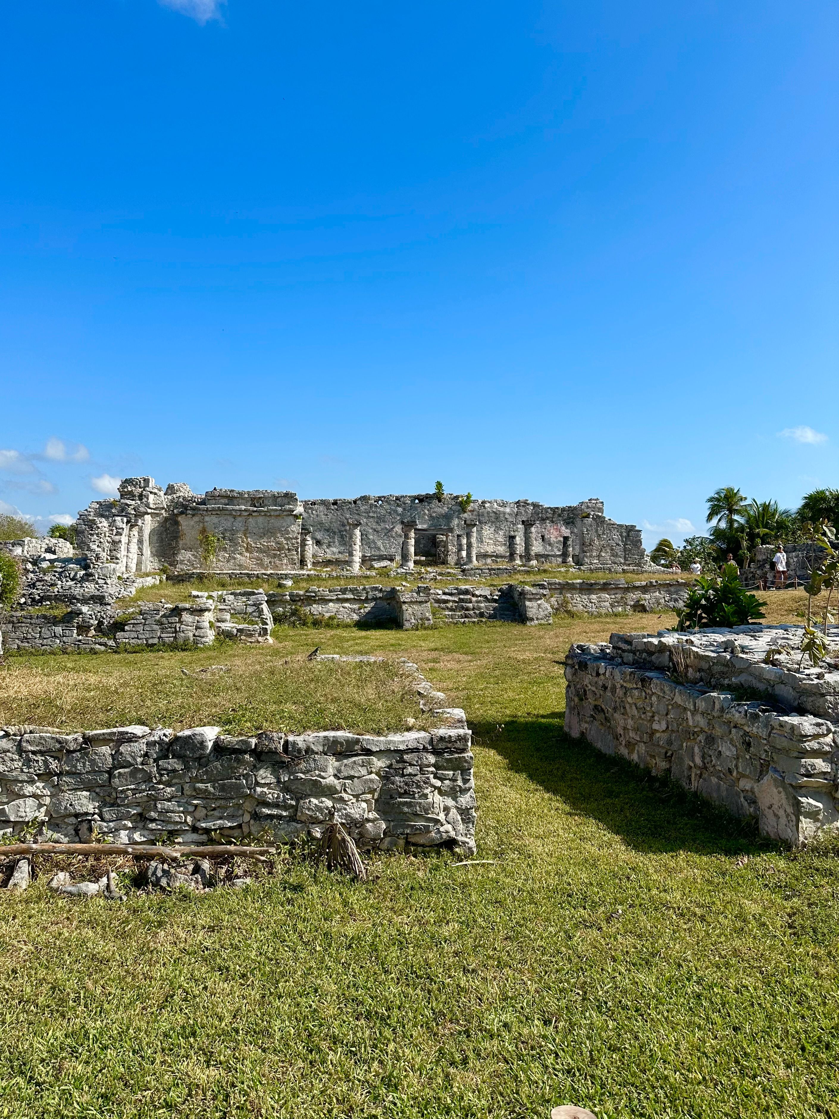 Ancient Mayan Ruins Under Clear Blue Sky · Free Stock Photo