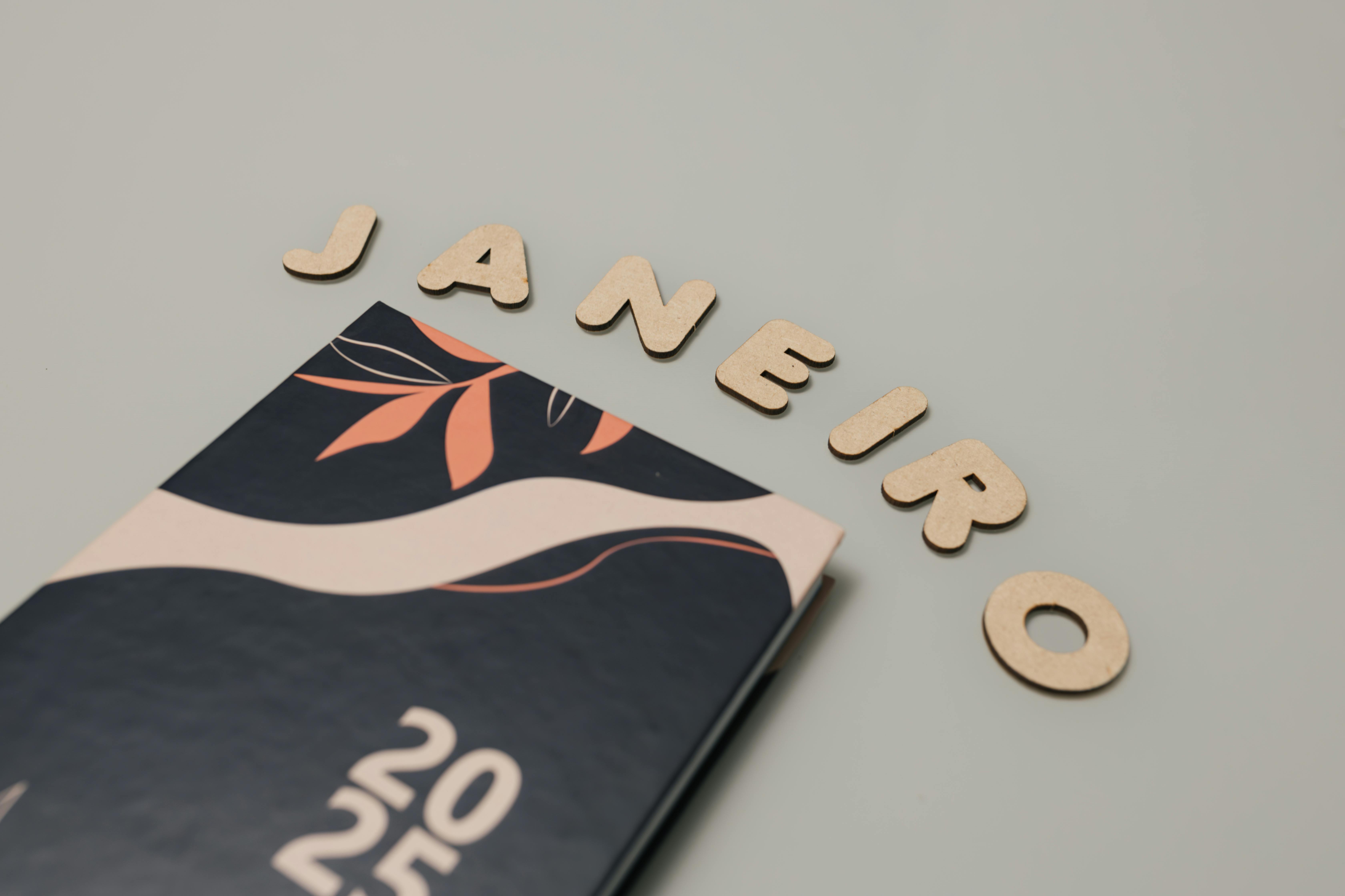 creative january calendar design with typography