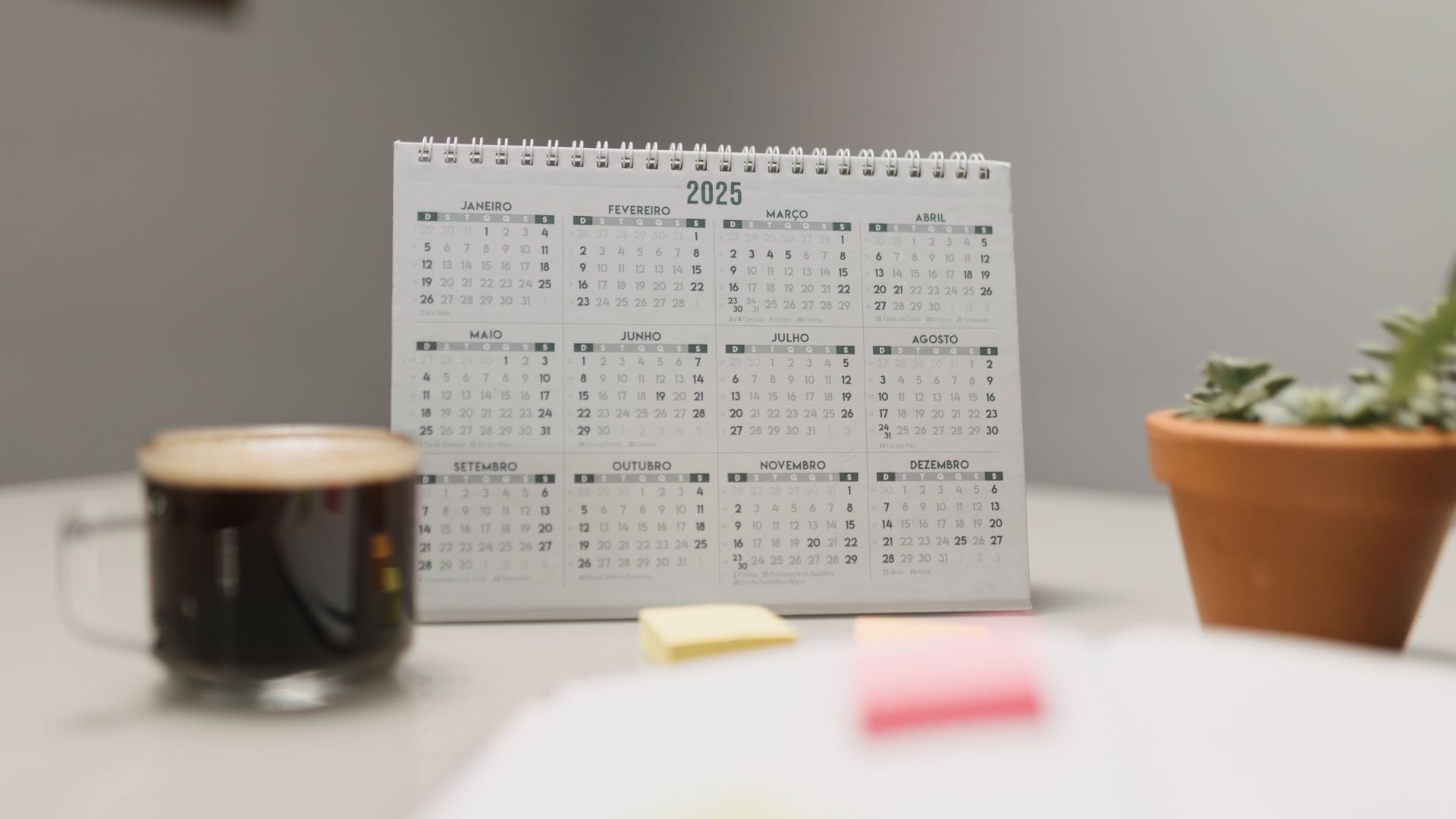 Modafinil Tolerance Break Schedule: A Comprehensive Guide A 2025 desk calendar with coffee and succulent, ideal for planning and office decor — modafinil tolerance break schedule