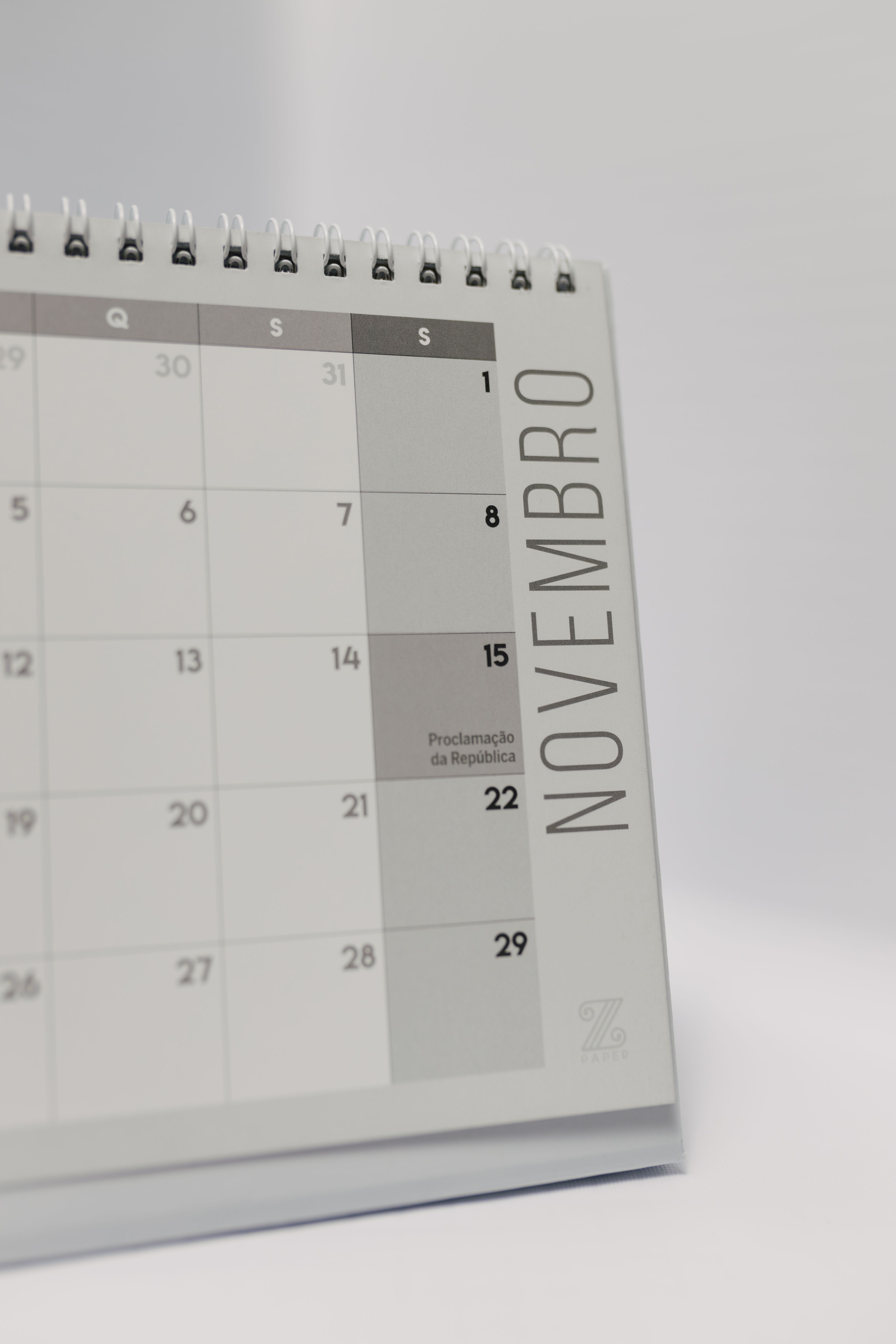 Desktop Monthly Planner Design
