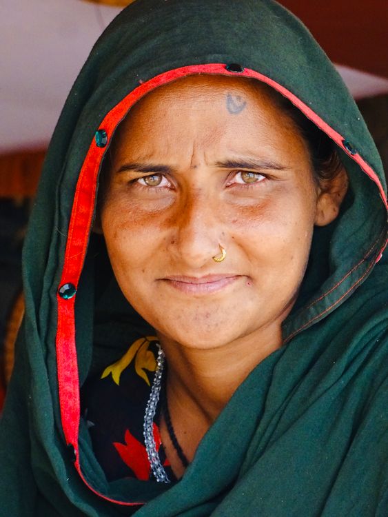 Portrait of a Woman in Traditional Attire · Free Stock Photo