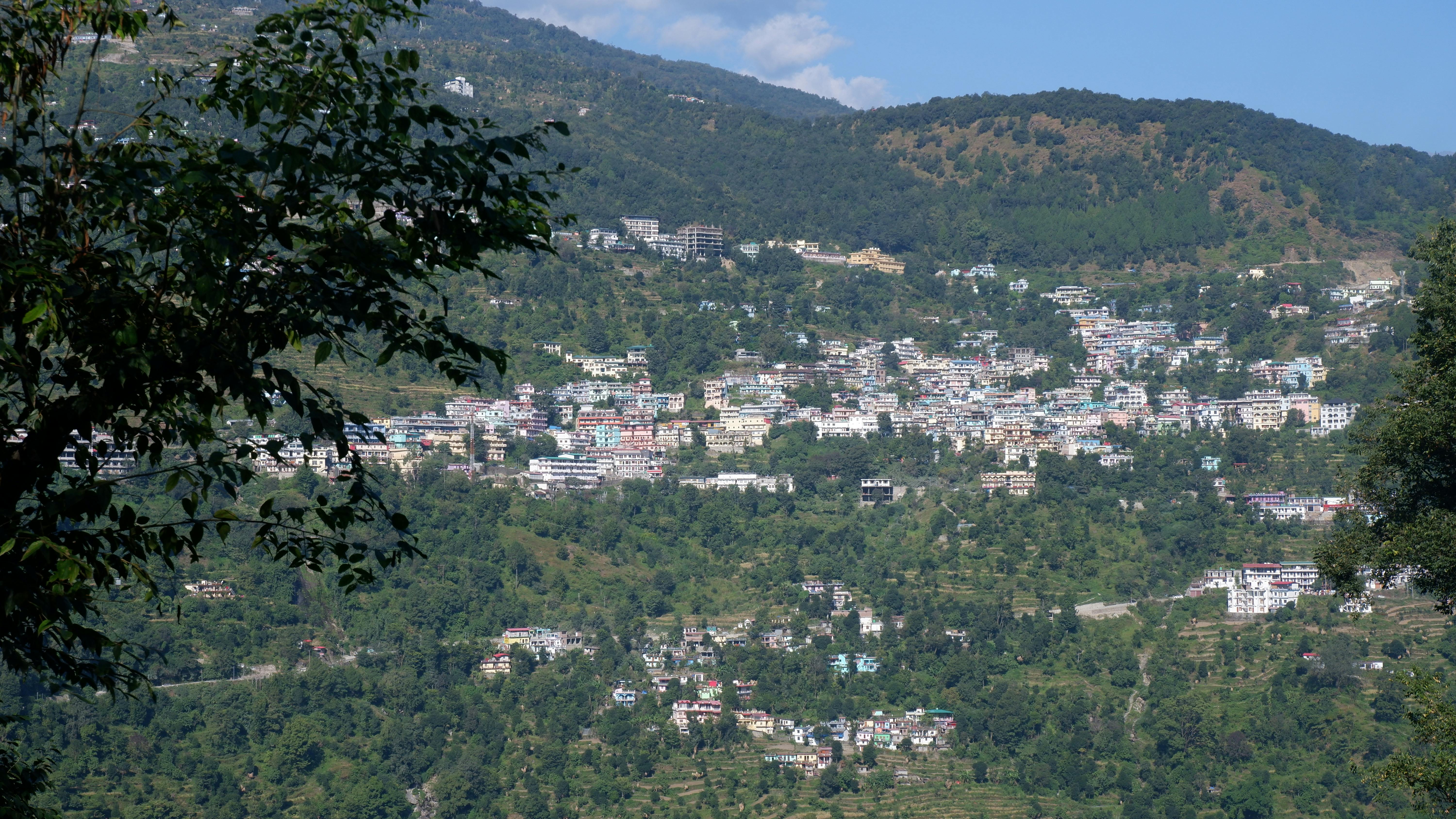 Guptkashi from far, Kedarnath, Uttarakhand, India