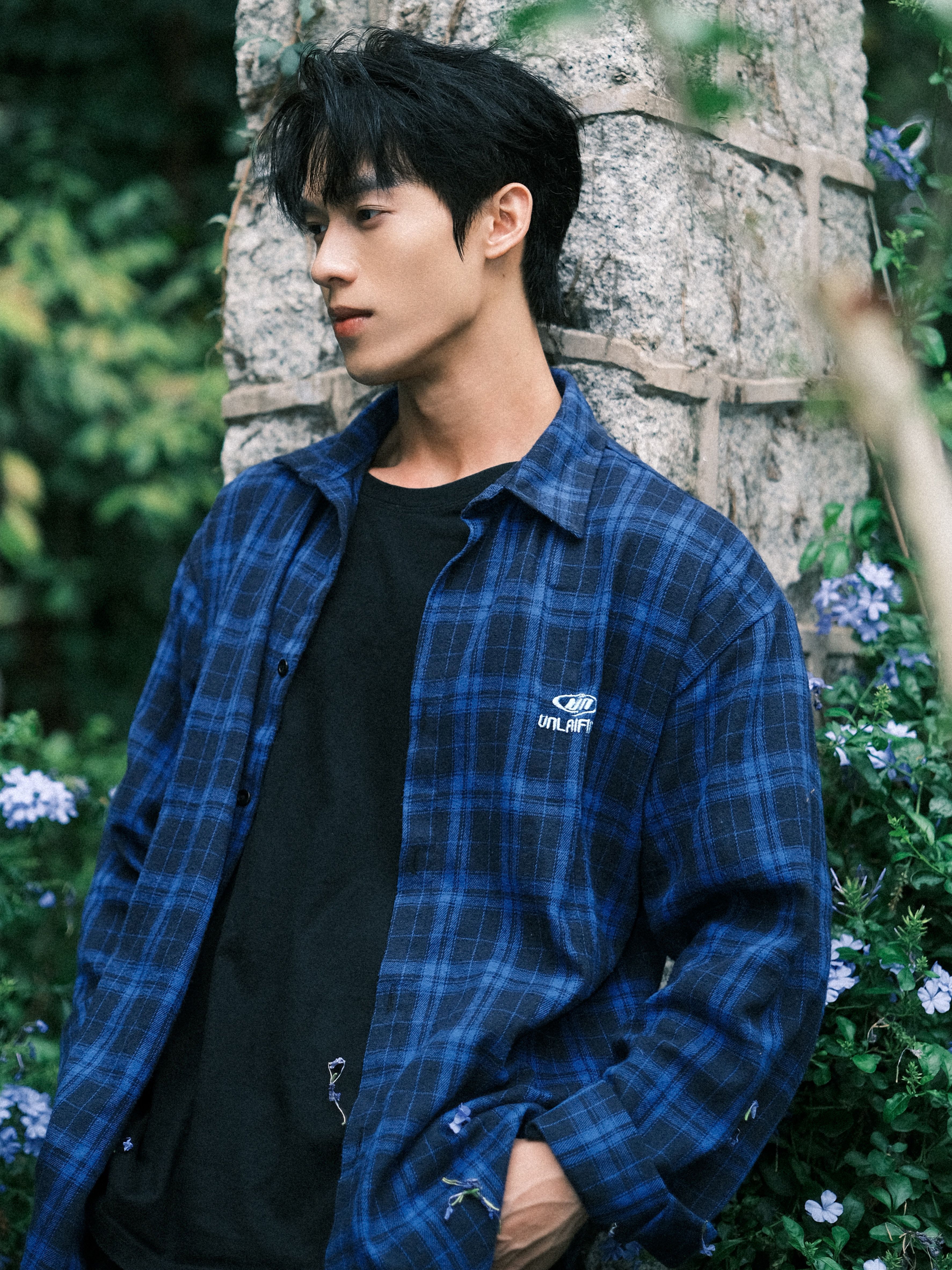 Blue Plaid Flannel Shirt