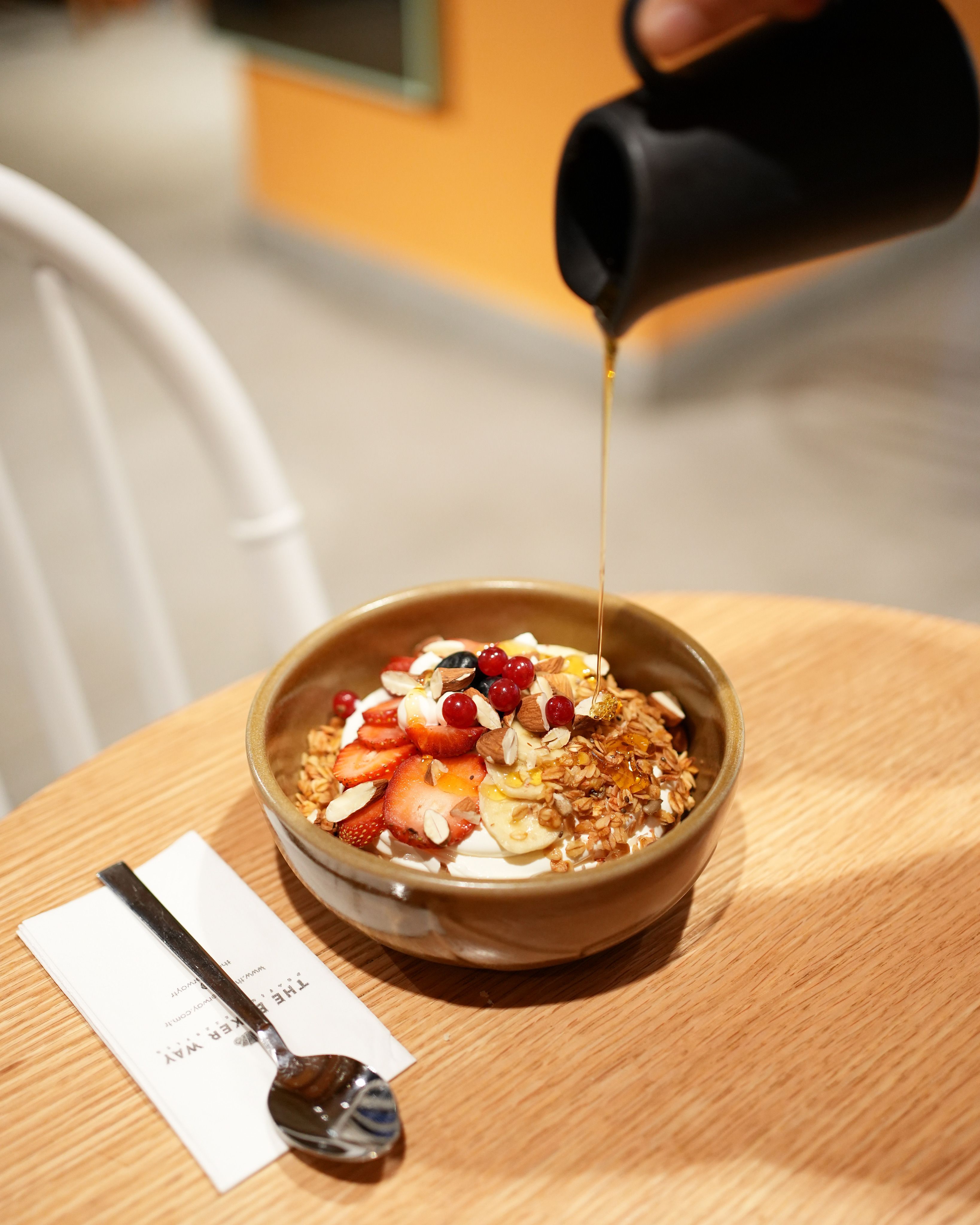 Peach Yogurt Honey Bowls