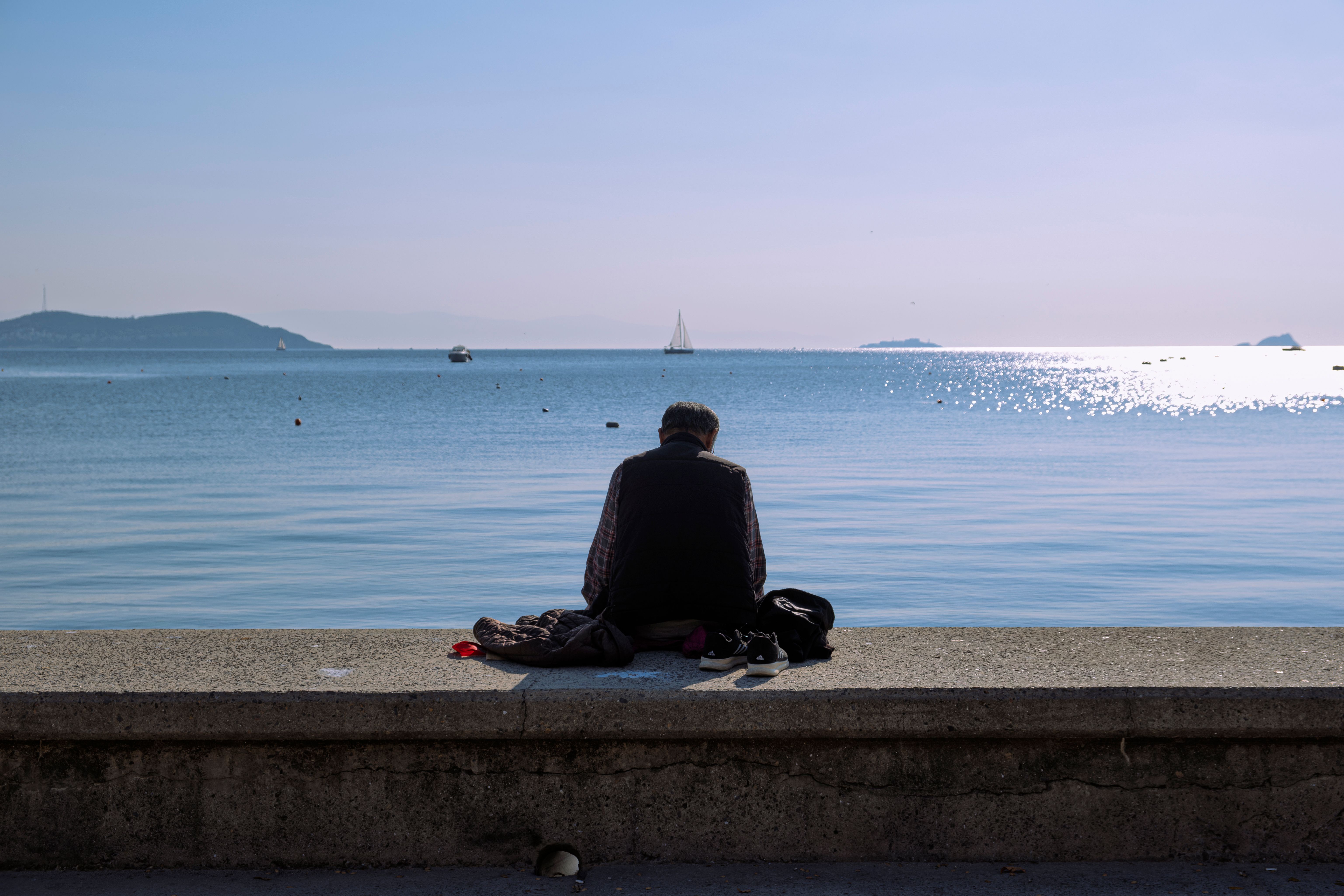 Quiet Contemplation by the Bosphorus in Istanbul · Free Stock Photo
