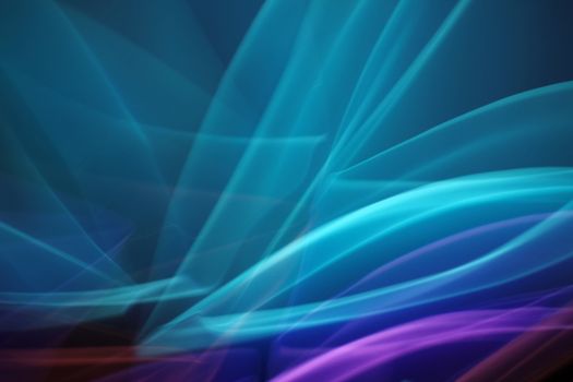 Dynamic abstract composition of colorful light waves creating a vibrant scene.