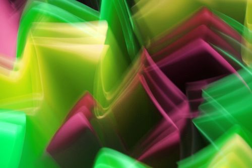 Free Colorful abstract light painting with vibrant green, yellow, and pink hues. Stock Photo