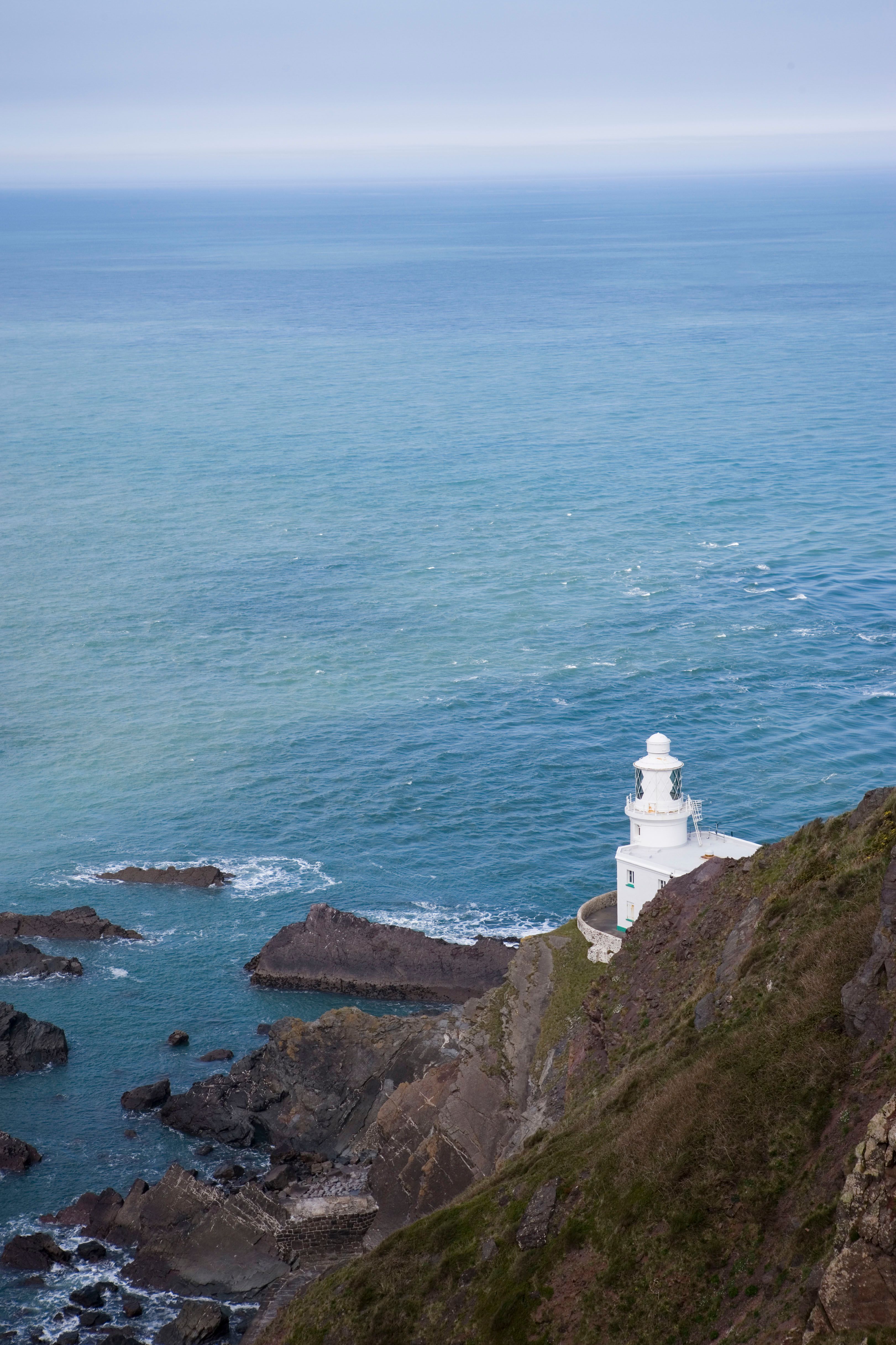 Dramatic View of Hartland Point Lighthouse · Free Stock Photo
