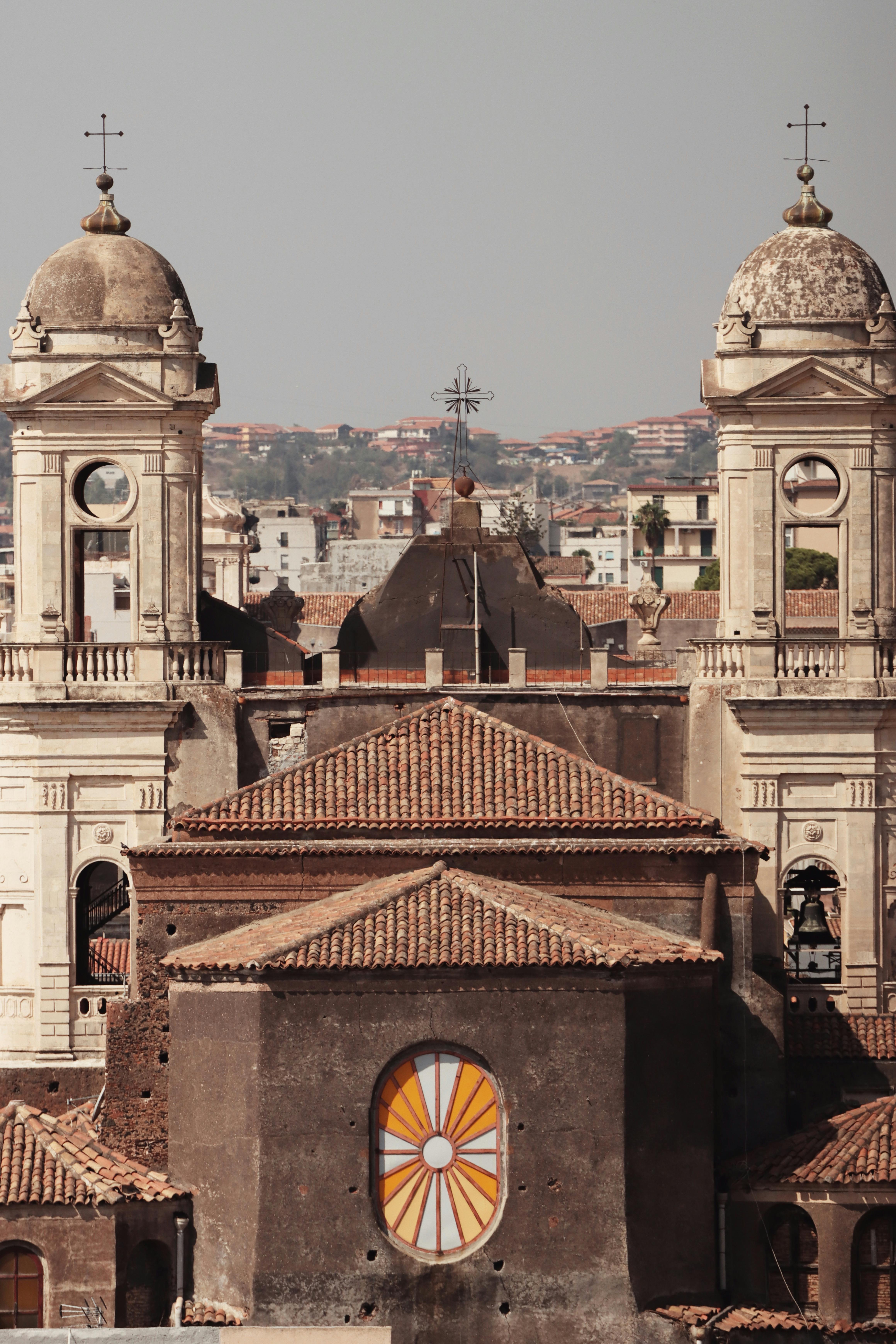 historic church architecture in catania italy