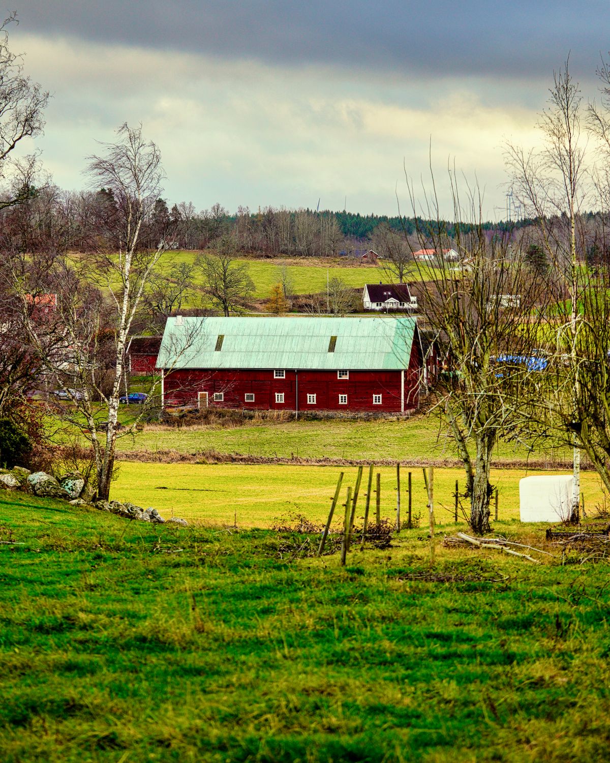Scenic Rural Farm Landscape in Early Spring · Free Stock Photo
