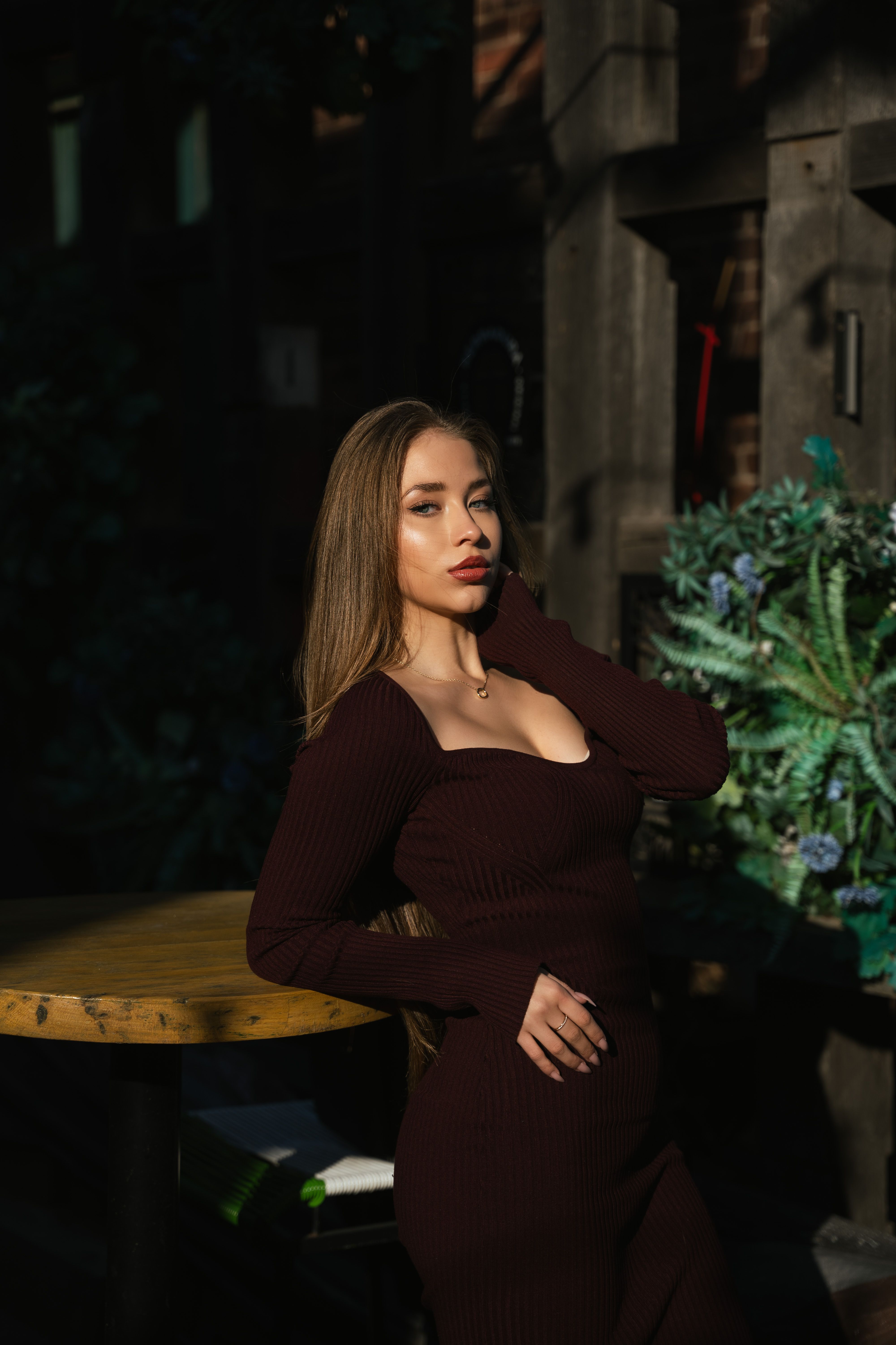 Vestido Midi Canelado