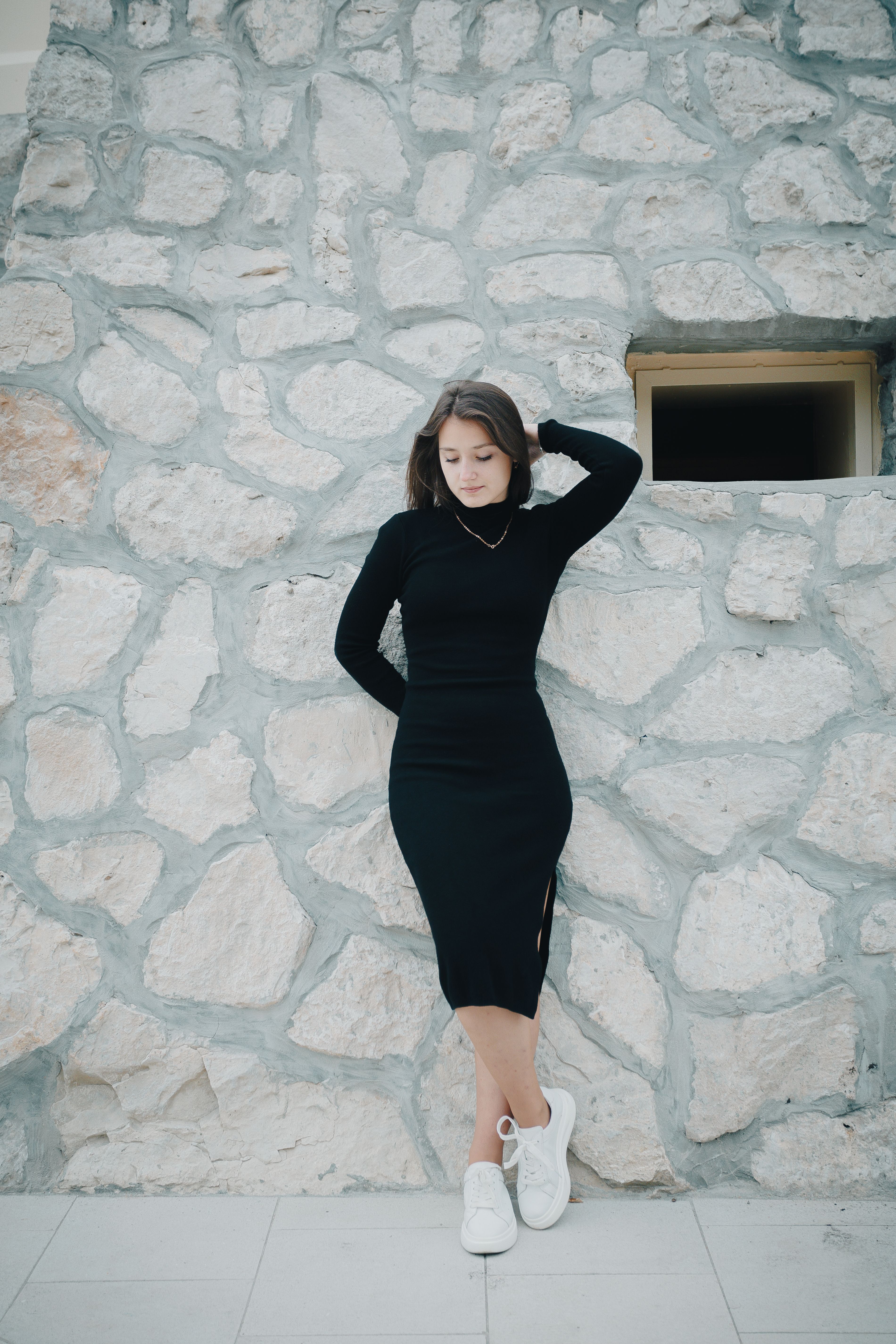 Vestido Midi Canelado