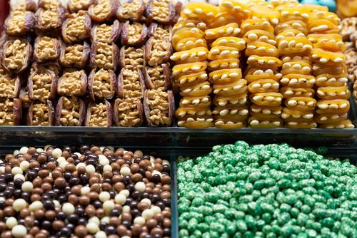 Free Bright, diverse selection of dried fruits and nuts rich in nutrition and flavor. Stock Photo