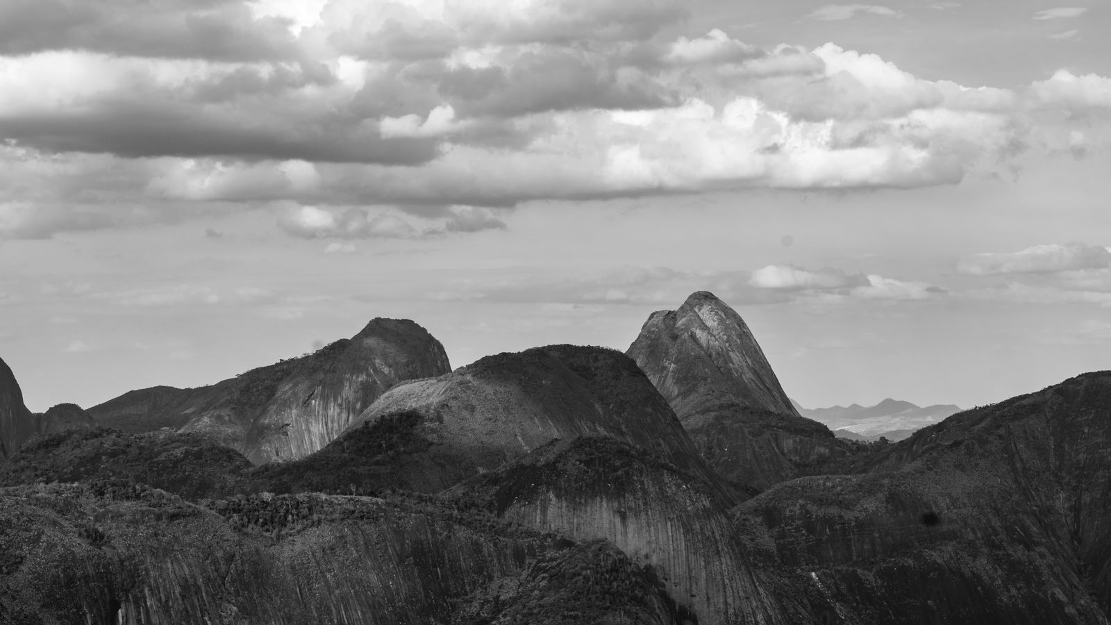 Stunning black and white mountain landscape, Angola