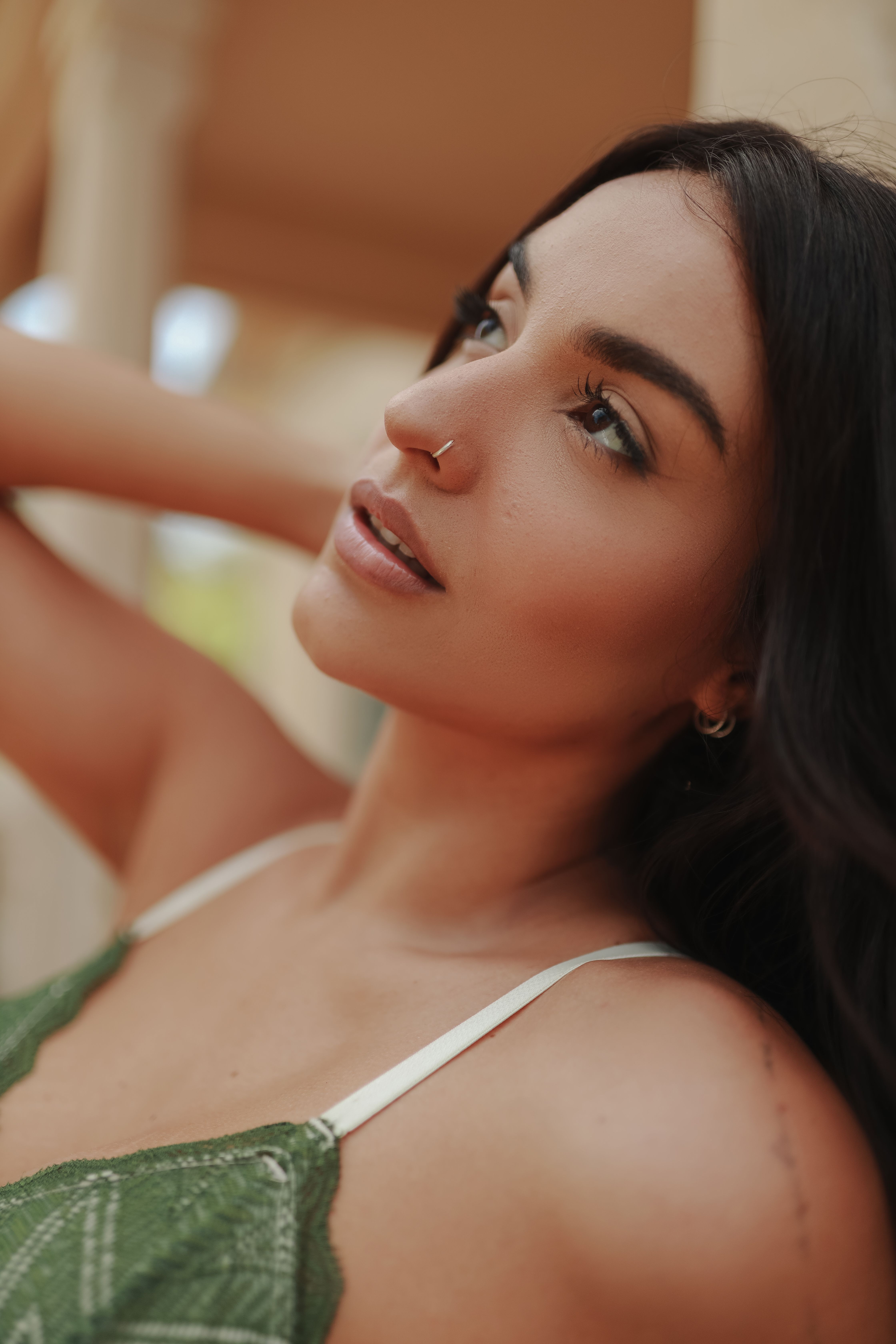 Elegant Woman Posing in Natural Light Portrait · Free Stock Photo