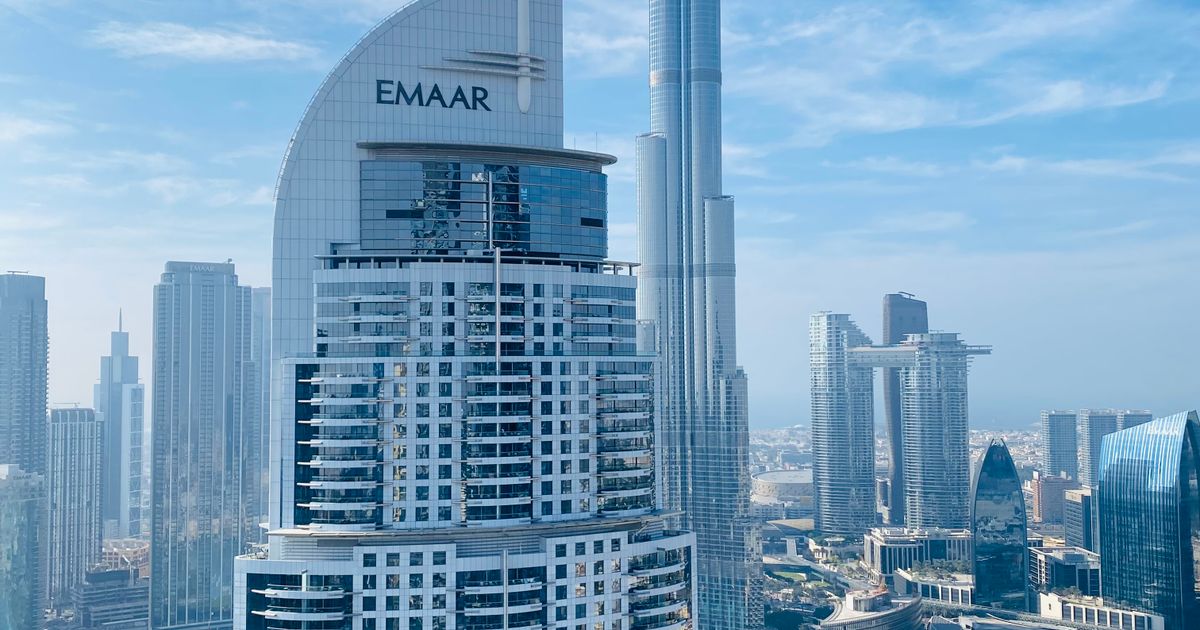 Dubai skyline featuring Burj Khalifa, UAE