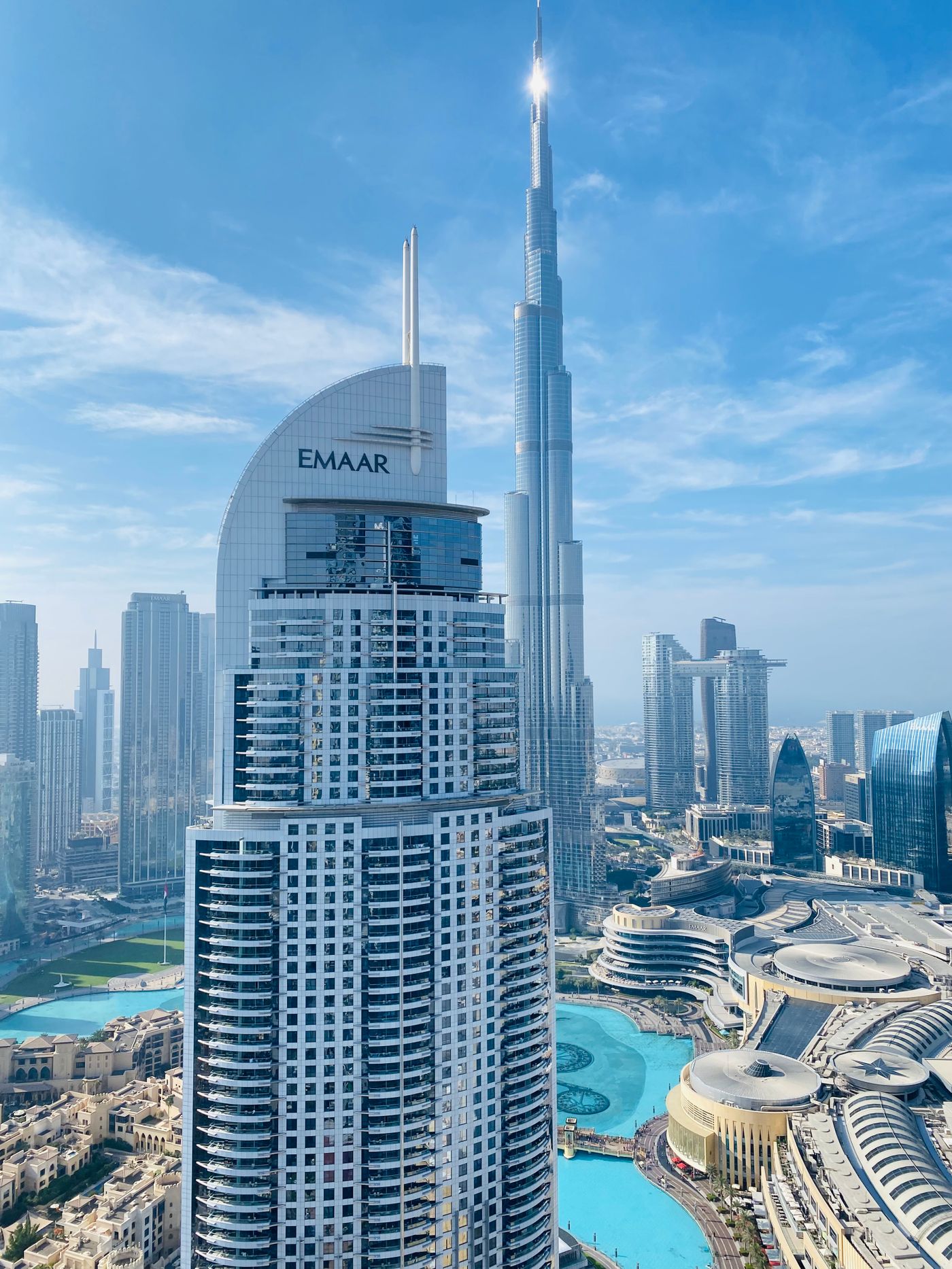 The Burj Khalifa and Dubai skyline, United Arab Emirates