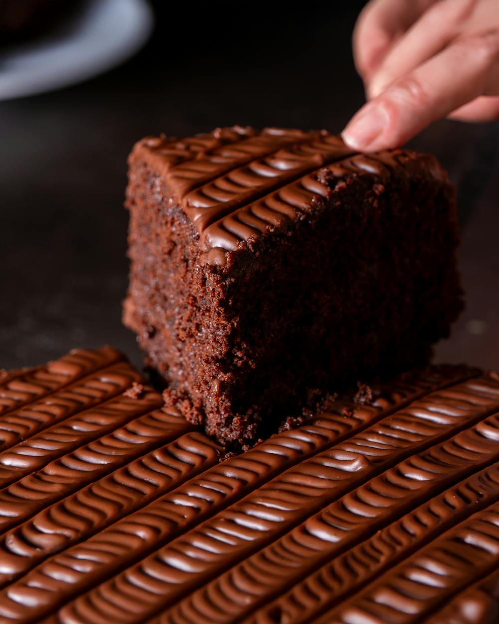 Cocoa Swirl Angel Food Cake