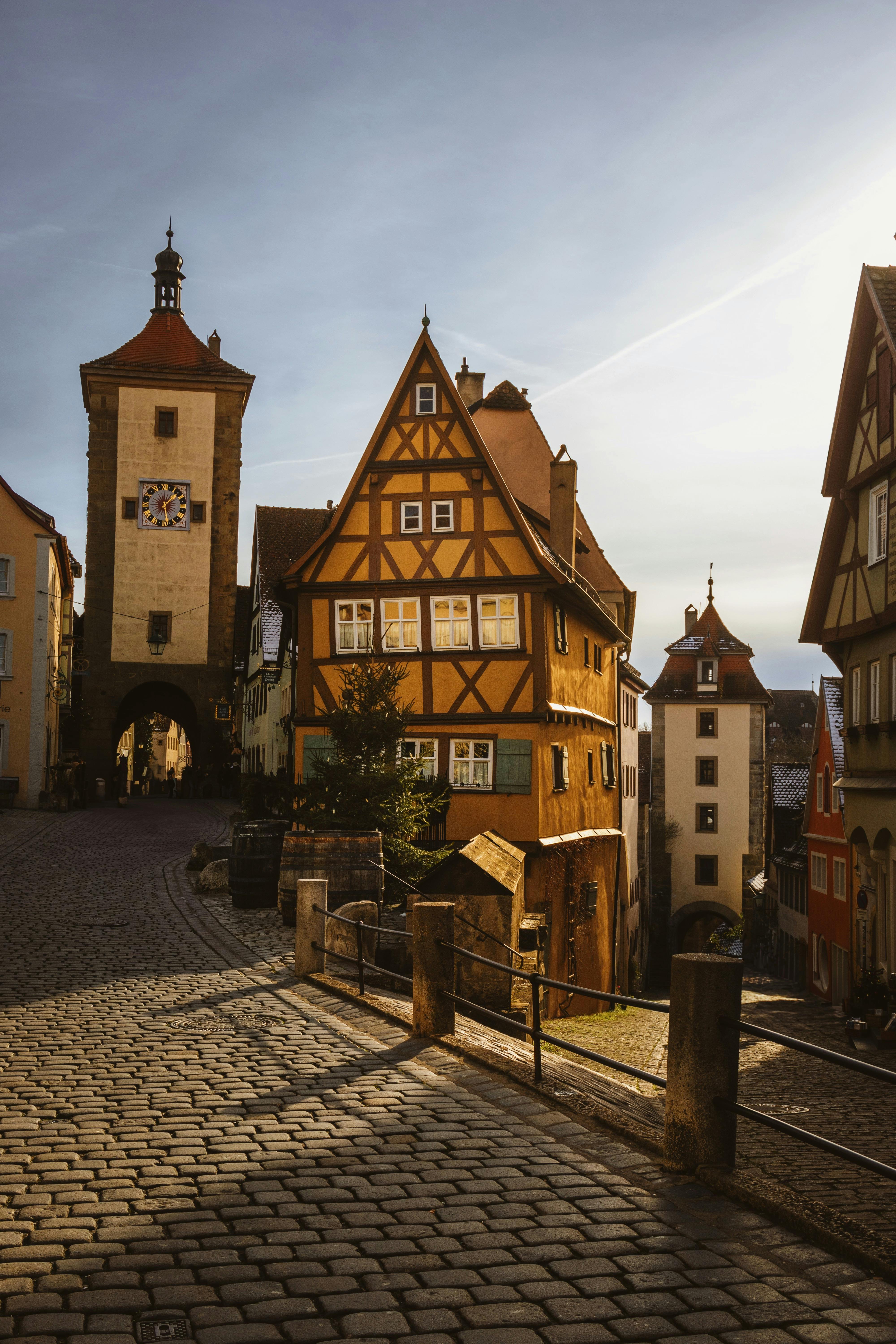 scenic view of rothenburg ob der tauber in bavaria