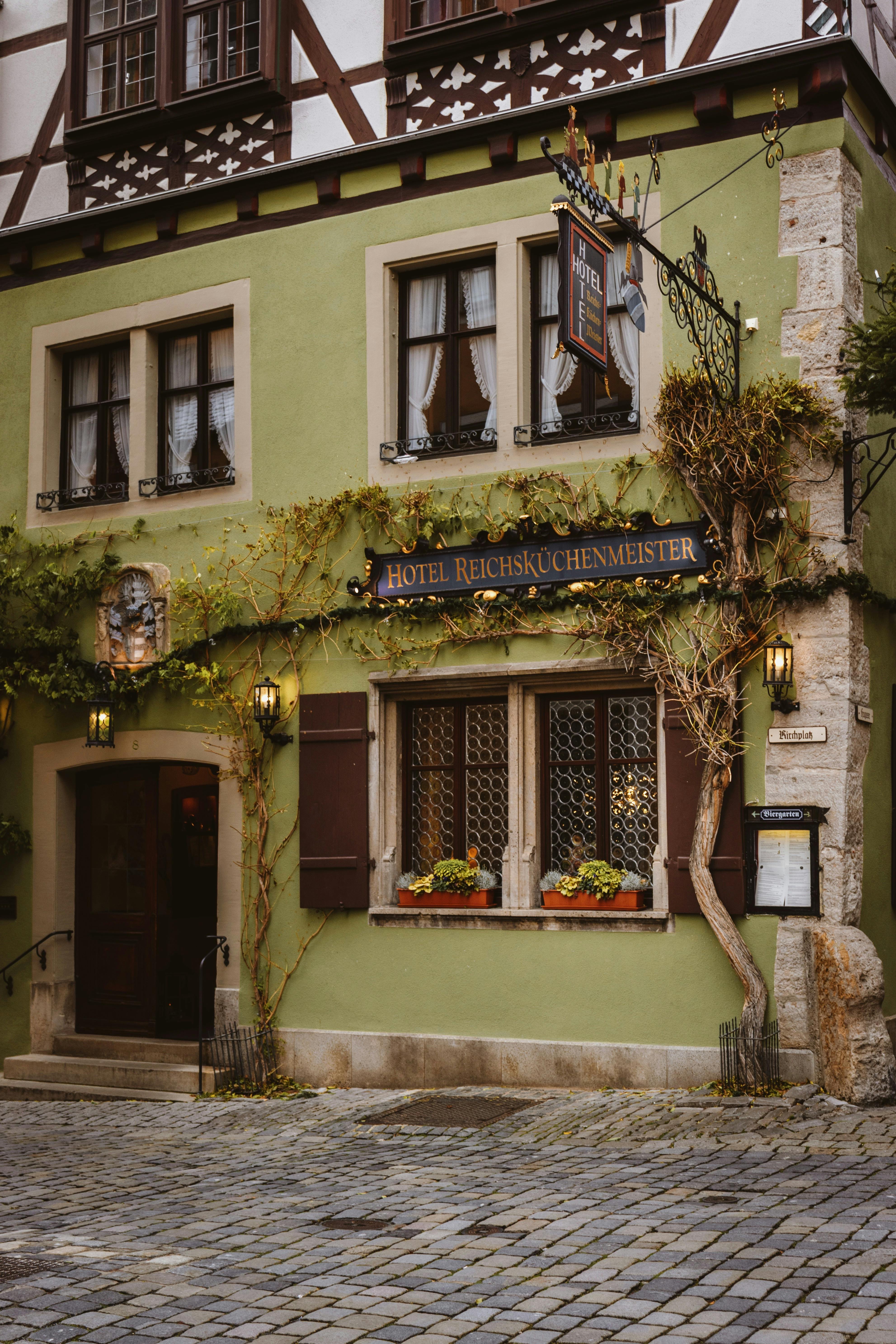 charming historic hotel in rothenburg architecture