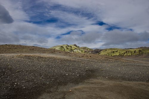 Free Breathtaking view of volcanic terrain in Skaftárhreppur, Iceland. Stock Photo