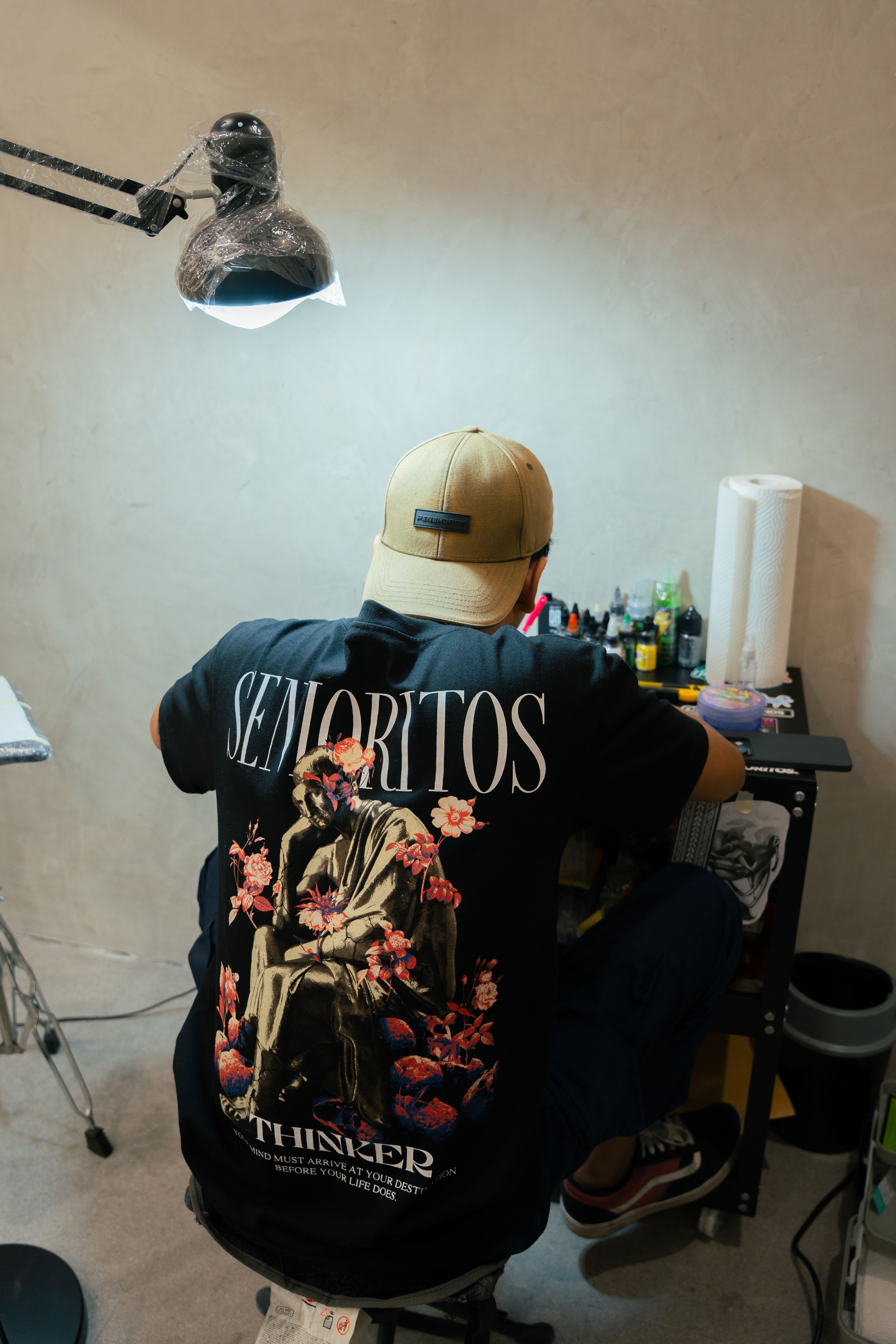Camiseta Preta Estampada
