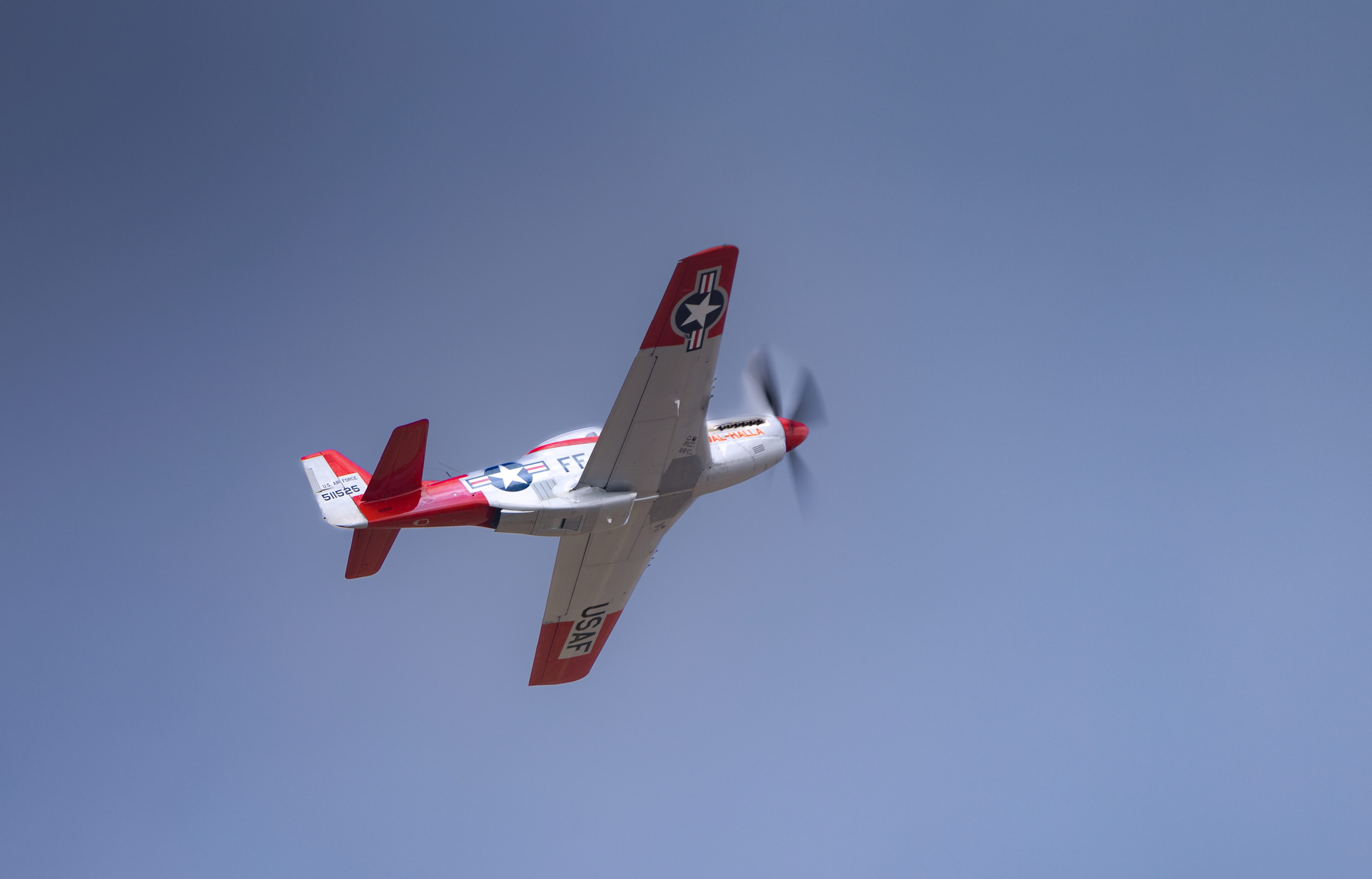 Avião De Caça P 51 Mustang Vintage Em Voo · Foto profissional gratuita