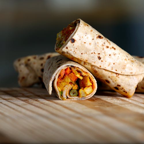 Free Close-Up Photo Of Burrito Stock Photo
