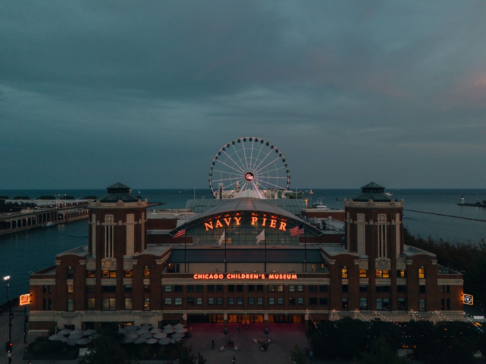 Navy Pier: fine to walk, expensive to eat. Ride the wheel, eat somewhere else.