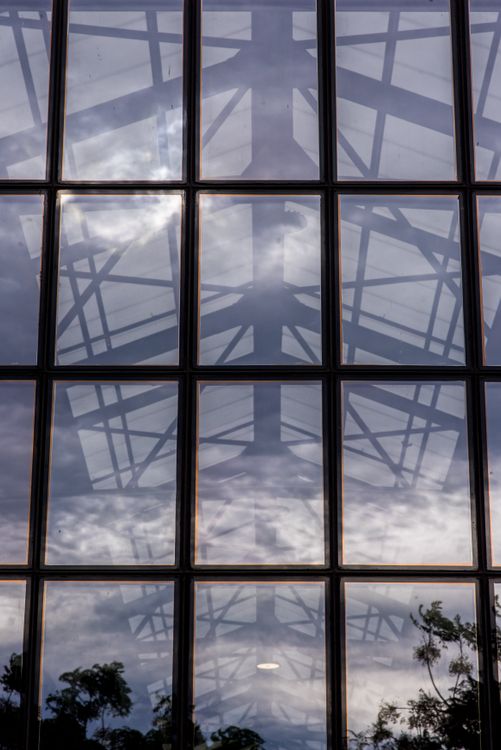 Reflection In Architecture Architectural Reflection on Glass Facade · Free Stock Photo