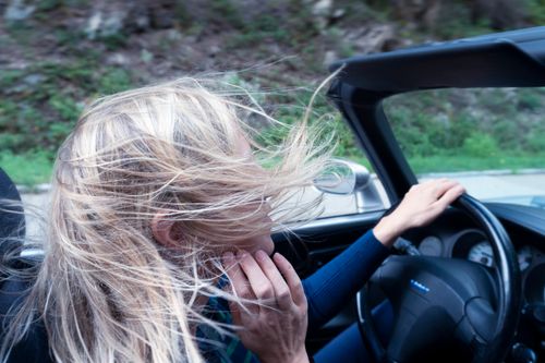 Free stock photo of blond hair, car, convertible Stock Photo