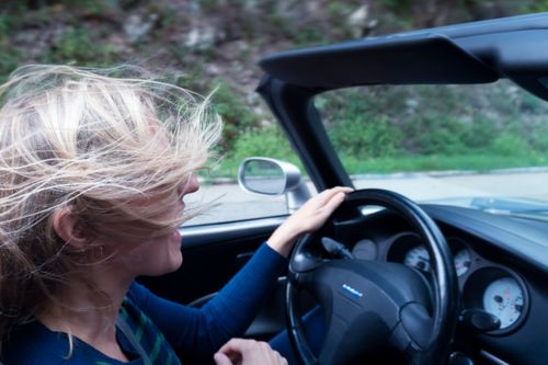 Free stock photo of blond hair, car, convertible Stock Photo
