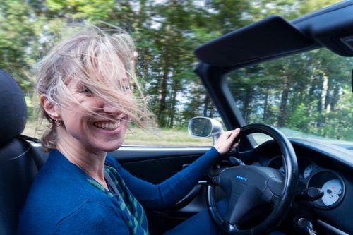 Free stock photo of blond hair, car, convertible Stock Photo