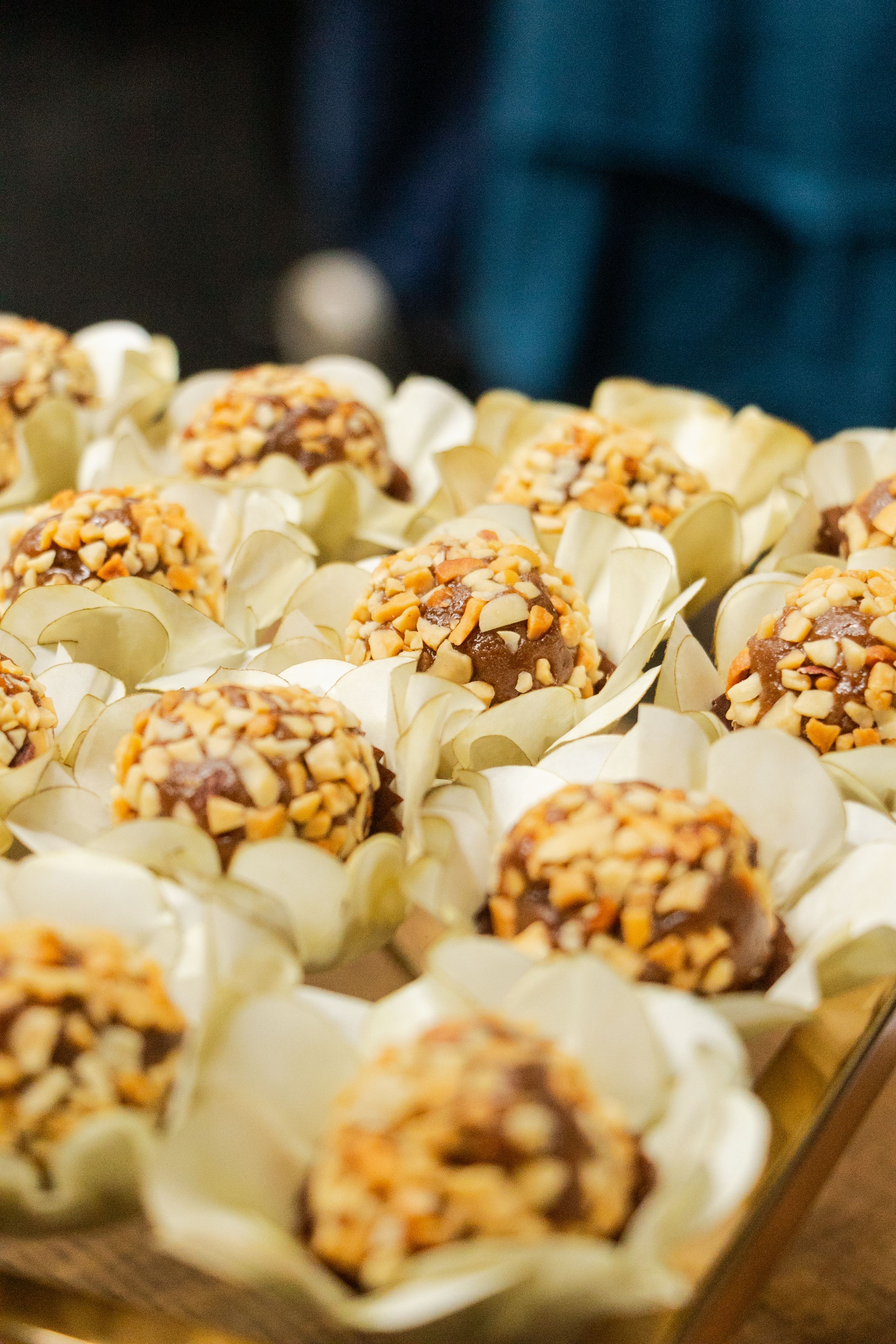 Elegant Wedding Chocolate Truffles with Nut Toppings · Free Stock Photo