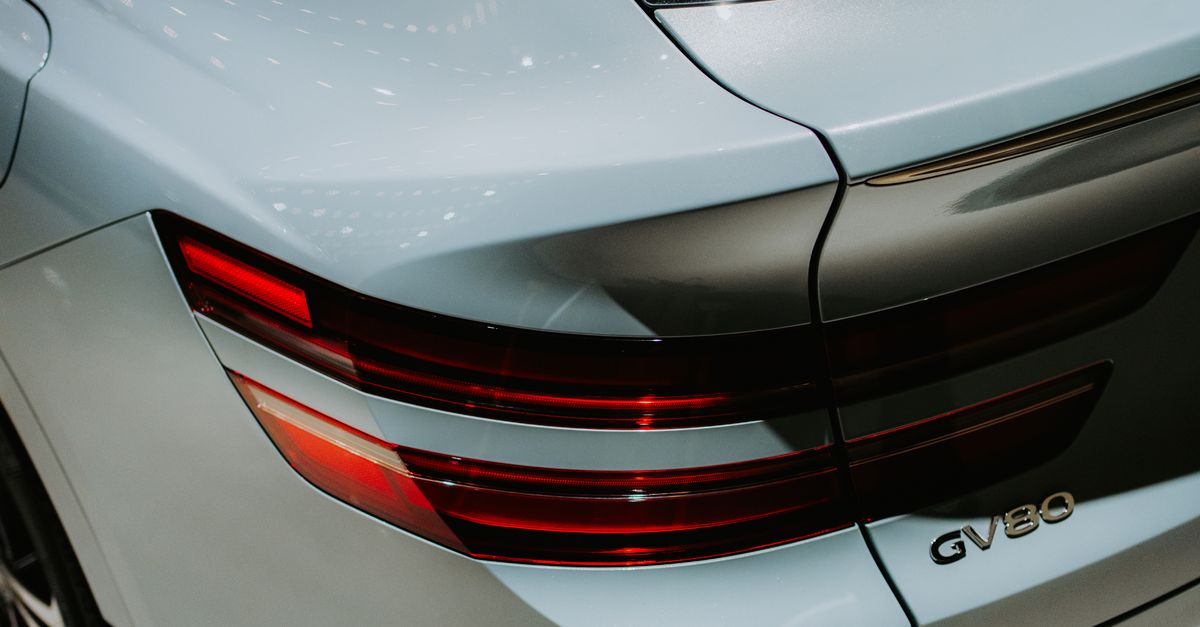 Elegant Rear View of a Modern Luxury Car · Free Stock Photo